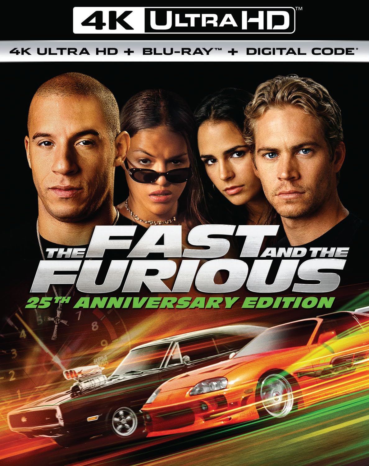 The Fast and the Furious – 25th Anniversary Edition (4K Ultra HD + Blu-ray + Digital)