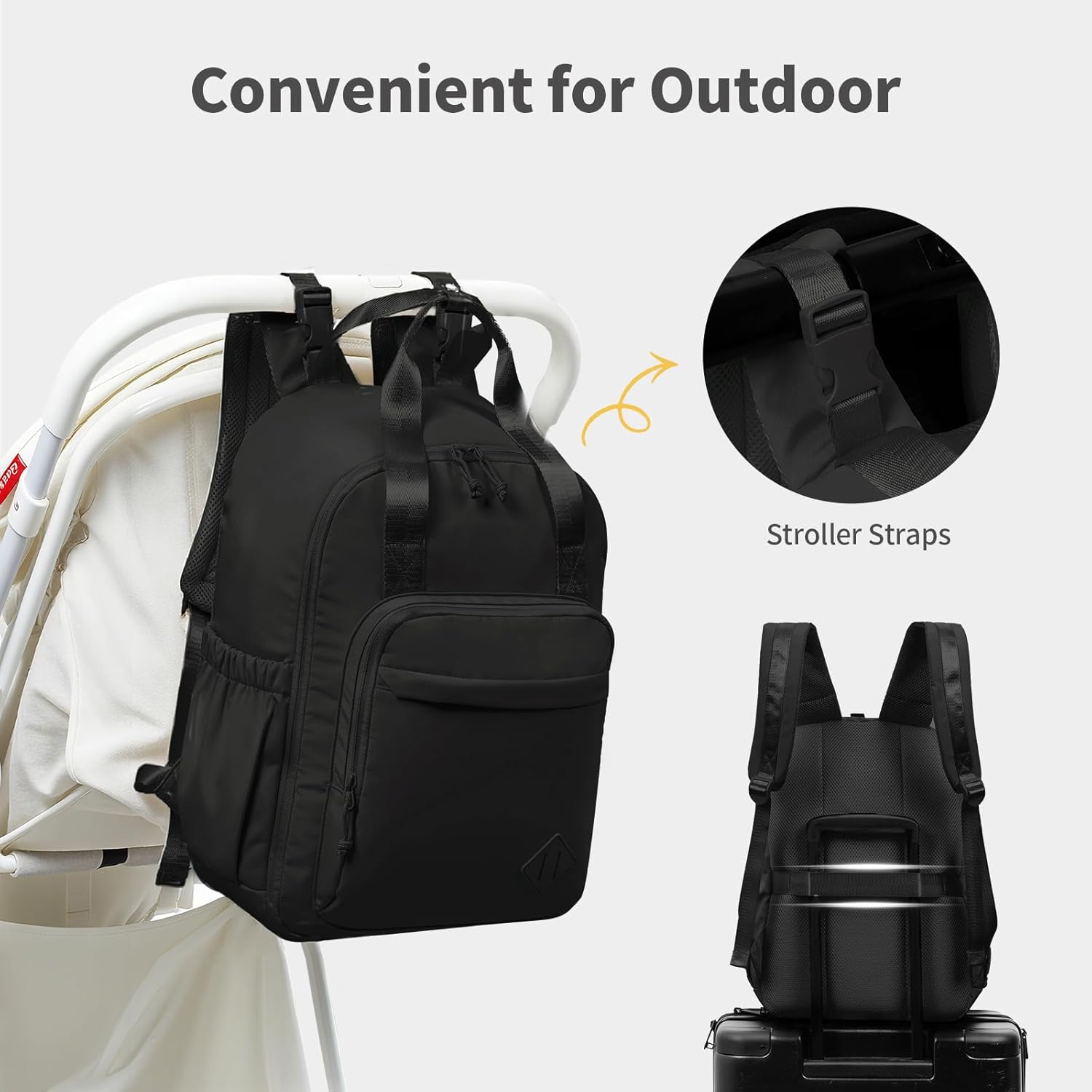Thumbnail 4 de CEI-CEI Diaper Bag Backpack Large with Insulated Pockets