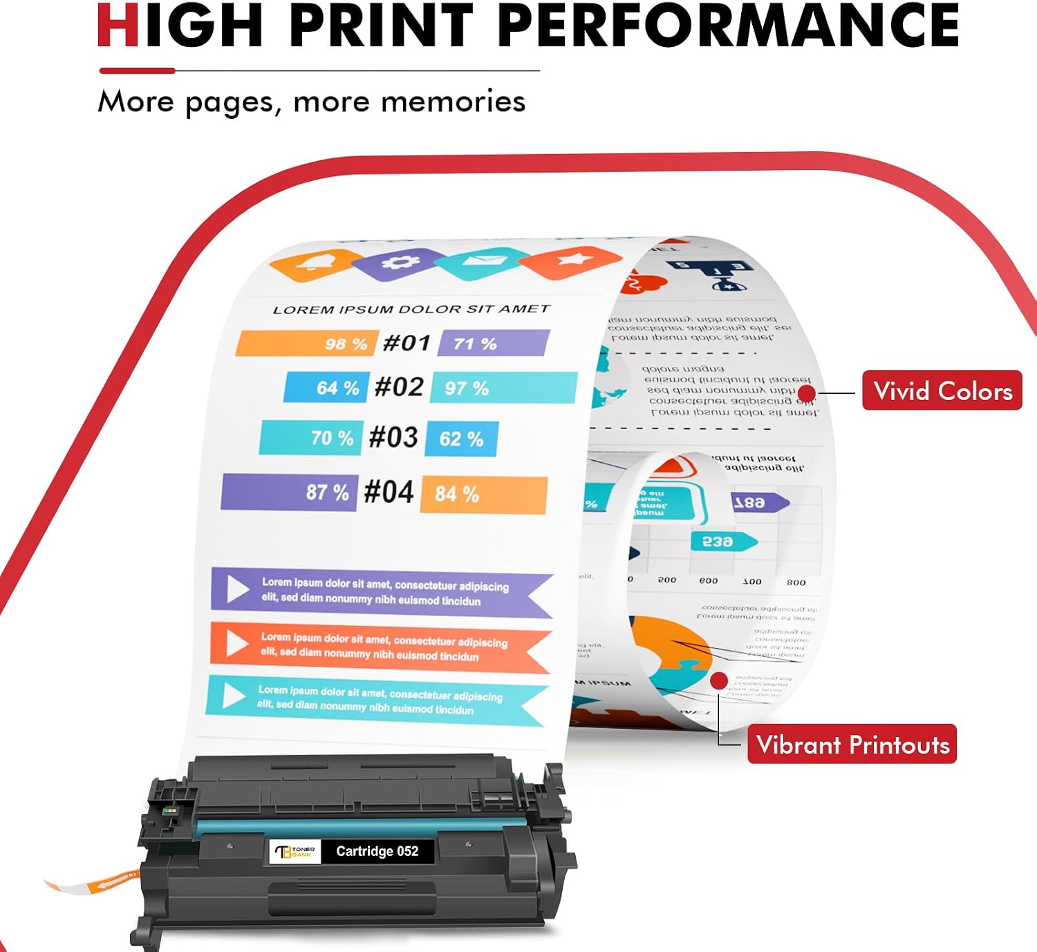 Detalle 2 de Toner Bank 052 Black Toner Cartridge, 2-Pack for Canon imageCLASS Printers