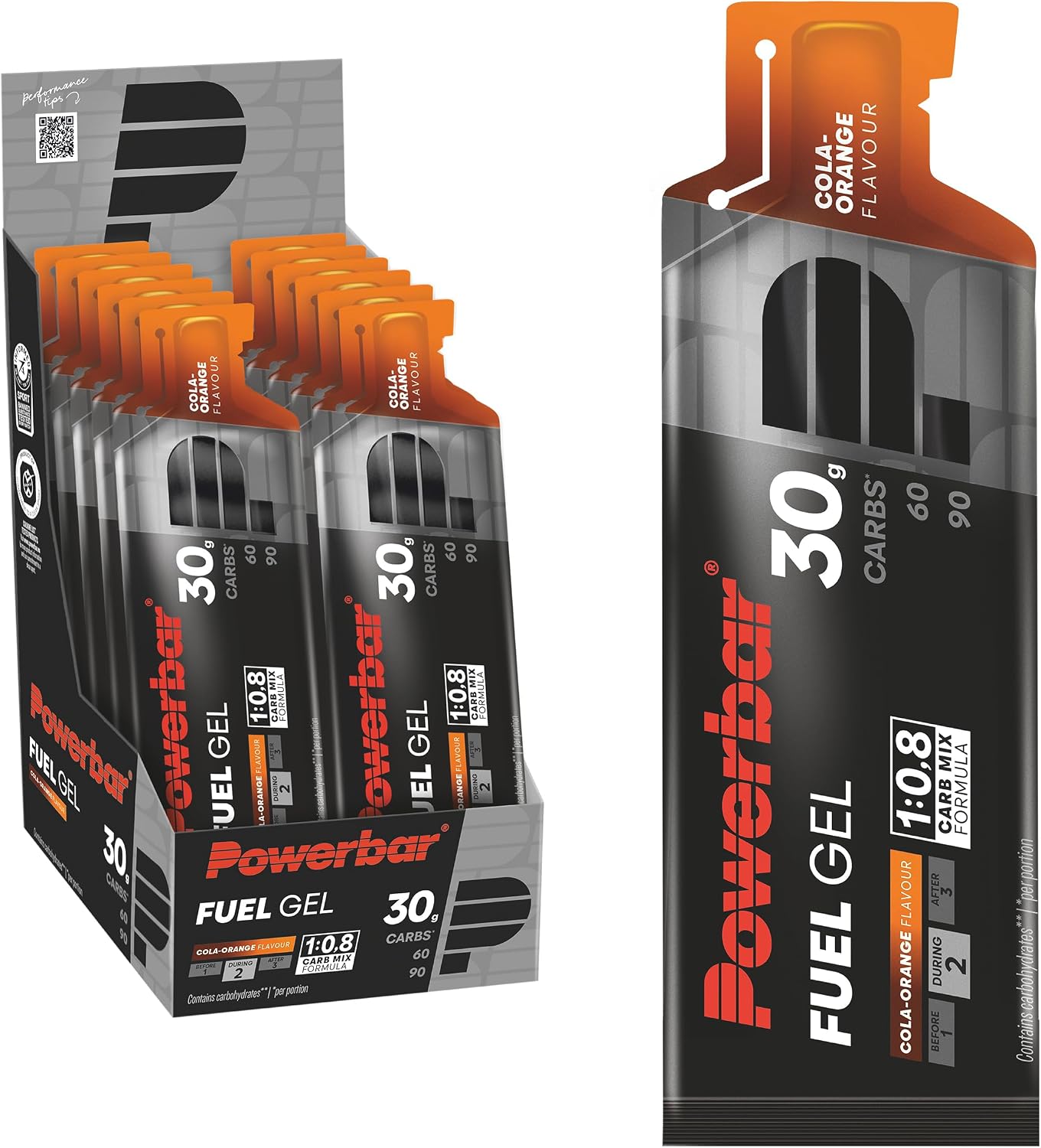 Thumbnail 6 de Powerbar Black Line Fuel 30 Gel Peach – 12x50ml