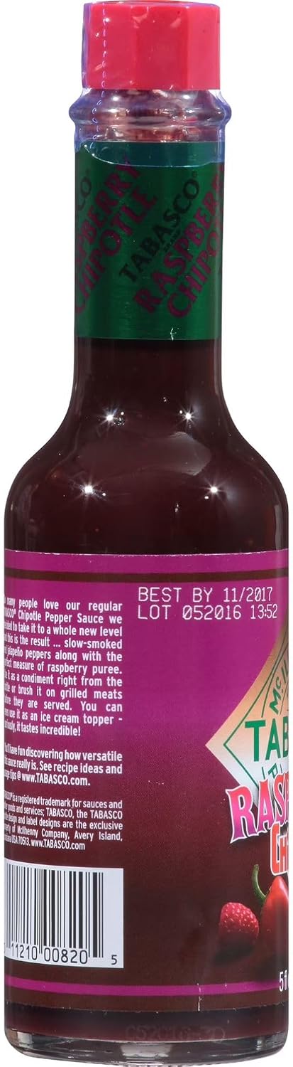Detalle 2 de Sauce au poivre chipotle aux framboises TABASCO « Rasb Chipotle 148 »