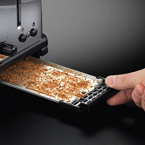 Detalle 2 de Russell Hobbs Grille Pain Victory Acier Inox – Fentes extra larges, 6 niveaux, 1670W