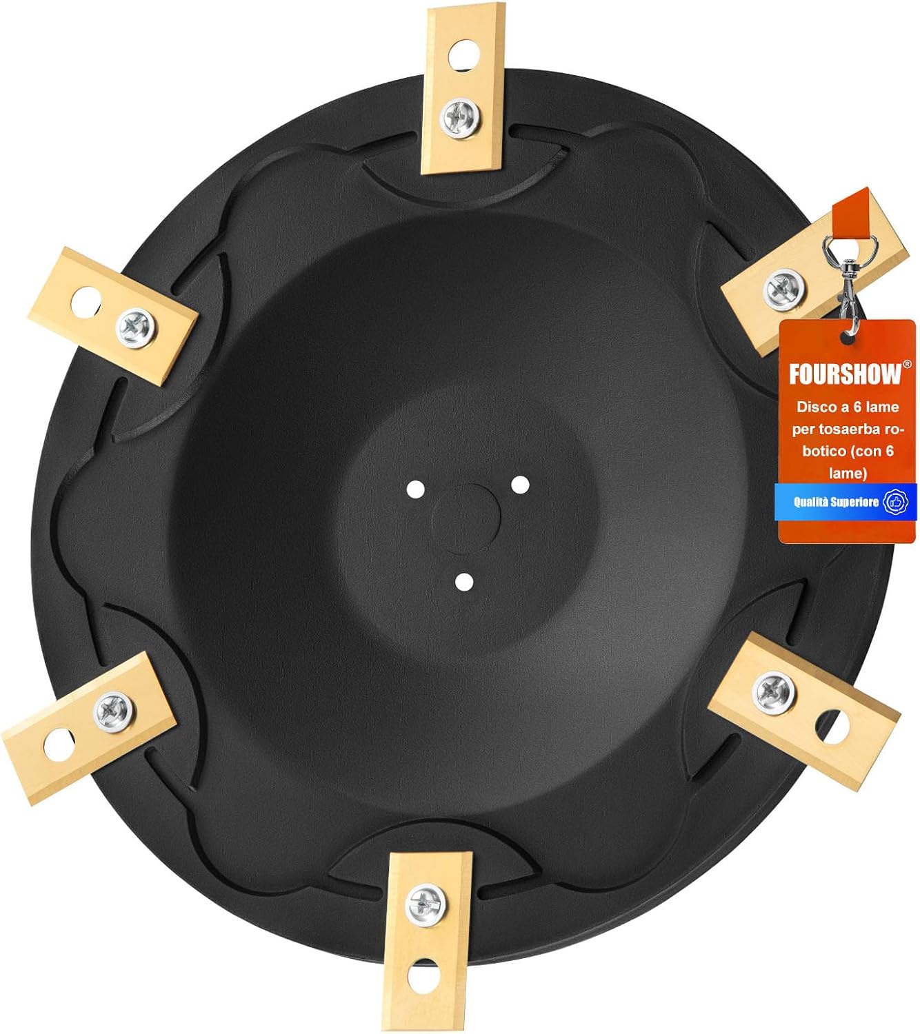 Detalle de FourShow Disco Lama + 6 Lame Compatibili con ECOVACS Goat O500, O800, O1200, G1-800, G1-2000, G1