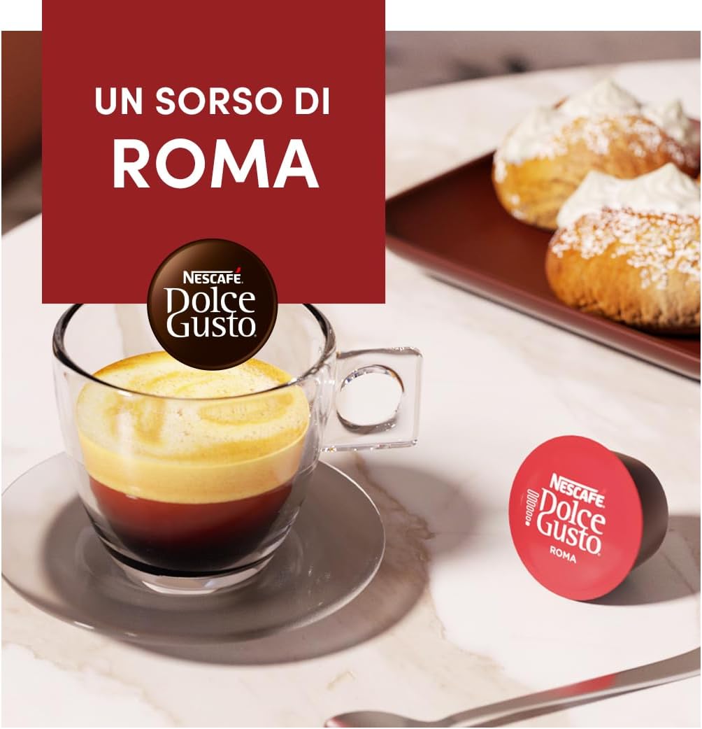 Thumbnail 6 de NESCAFÉ Dolce Gusto Espresso Roma Caffè – 96 capsule compatibili, intensità 8/13