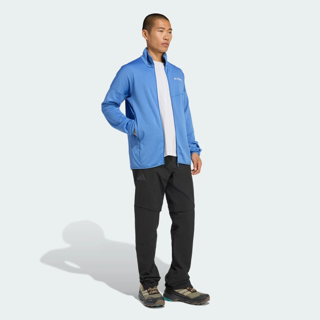 Thumbnail 2 de Chaqueta de felpa fina Terrex Xperior Climawarm de Adidas (Azul) – para uso outdoor en frío ligero