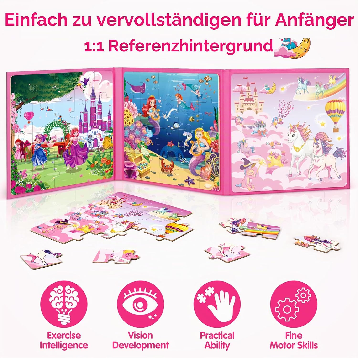 Detalle 2 de SYNARRY Einhorn Magnet Puzzle 20 Teile