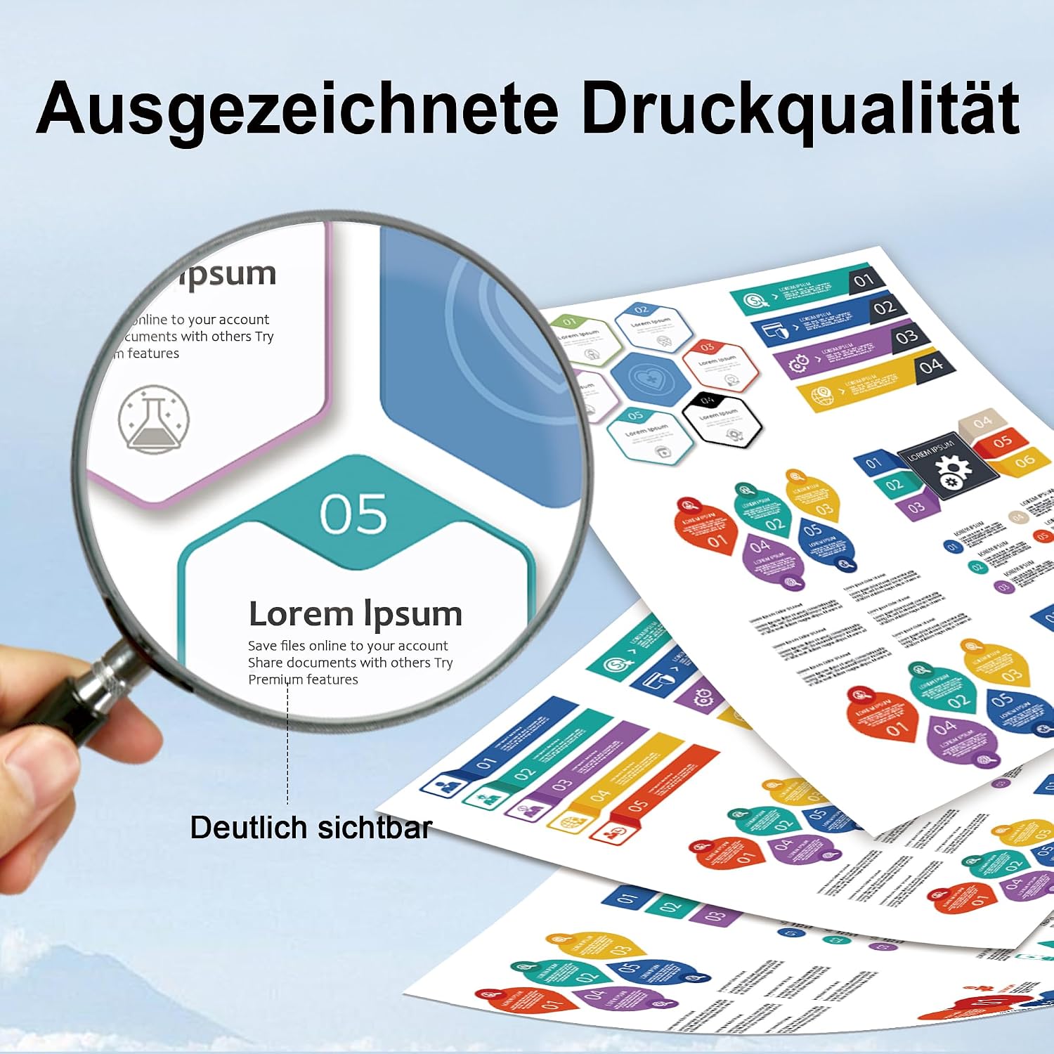 Detalle de Uiprint LC427 Druckerpatronen (4er-Set) kompatibel für Brother LC427 – Schwarz/Cyan/Magenta/Gelb