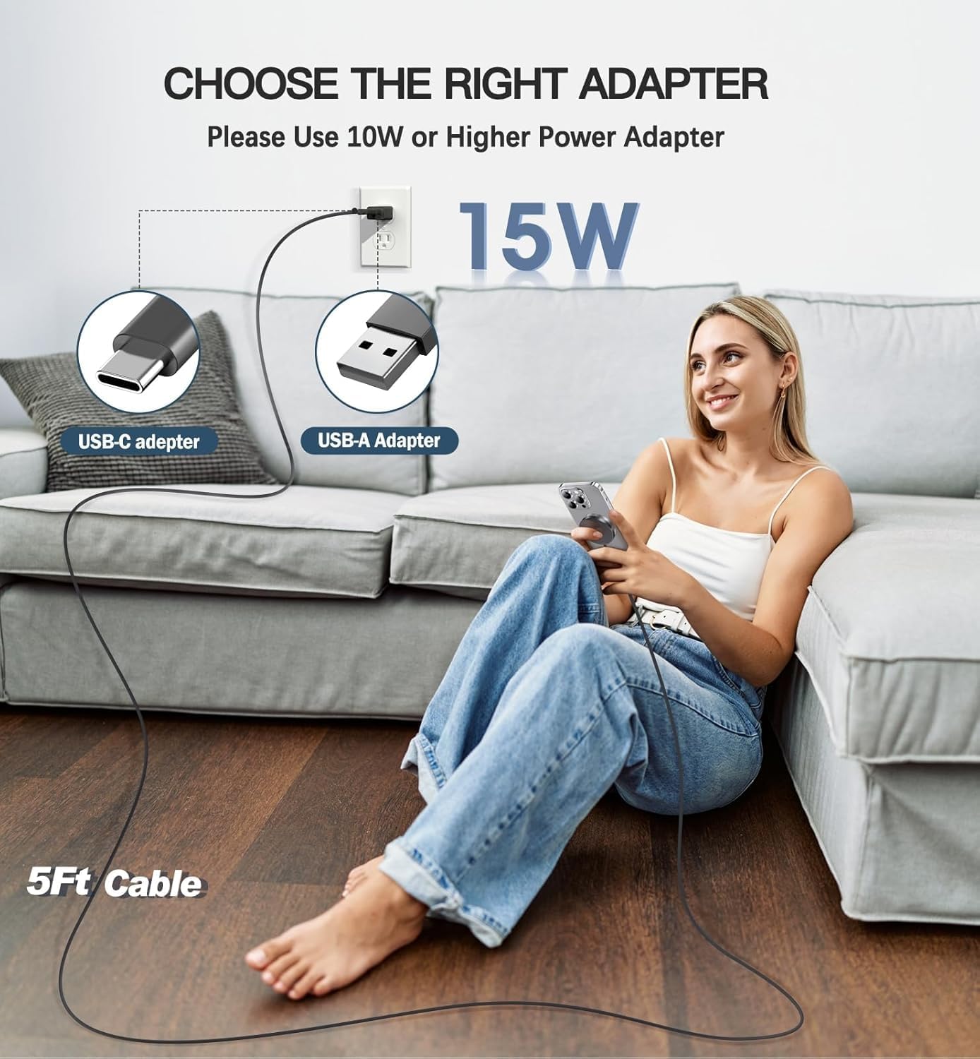 Thumbnail 5 de OANDYS MagSafe Charger 2 Pack: 15W Fast Magnetic Wireless Chargers for iPhone 17–12 Series and AirPods