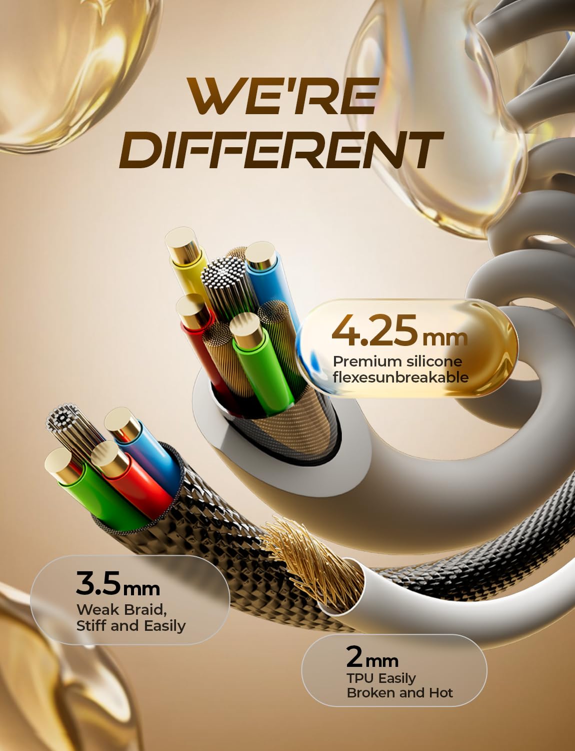 Thumbnail 2 de LISEN USB C Spiralkabel 0,4–1,5 m 🔌