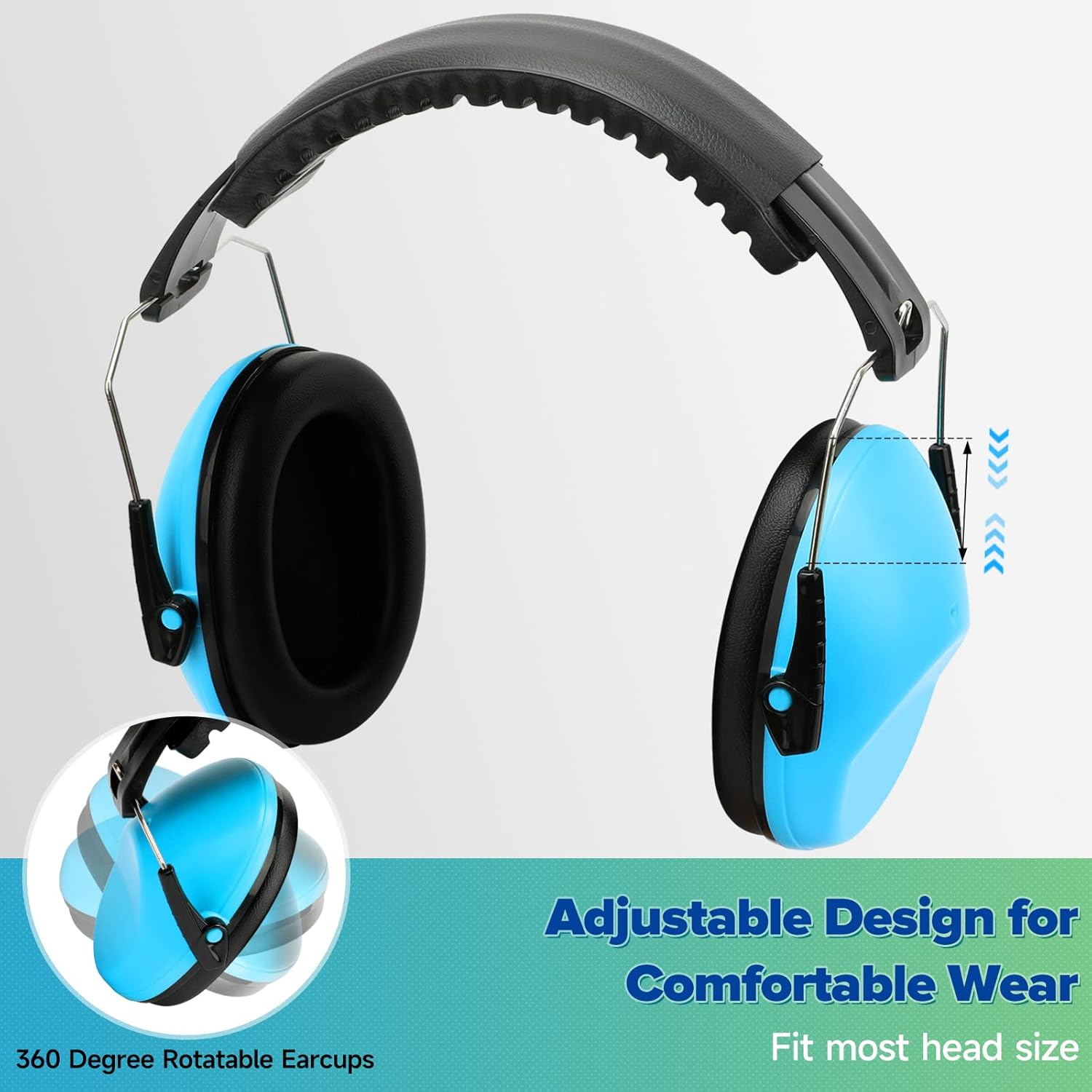 Thumbnail 5 de Floriogra Casque Anti Bruit Enfant – Pack de 2, Casques Ajustables pour 3–16 ans