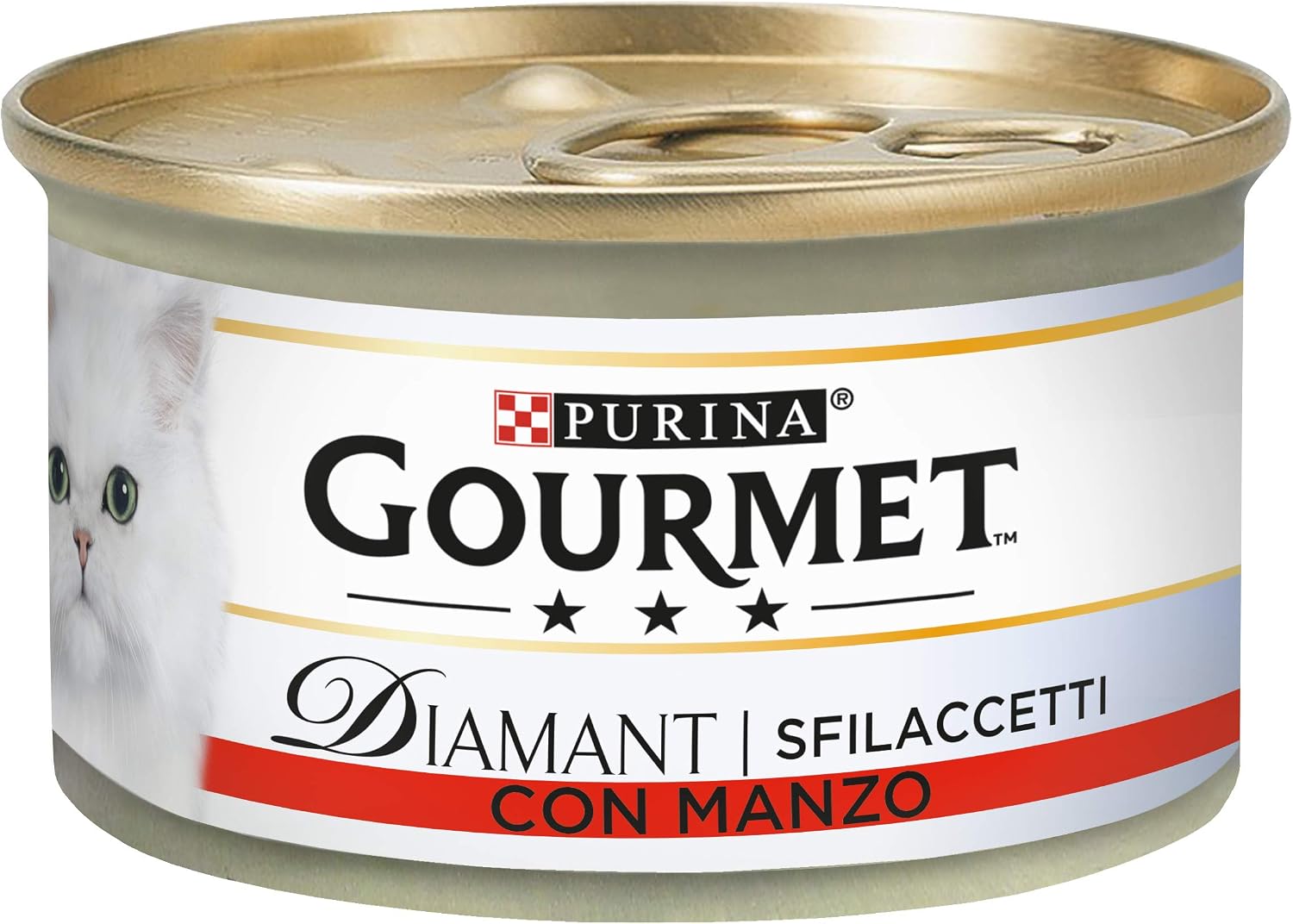 Detalle de GOURMET Diamant Shakers mokra karma dla dorosłych kotów, wołowina, 24 × 85 g