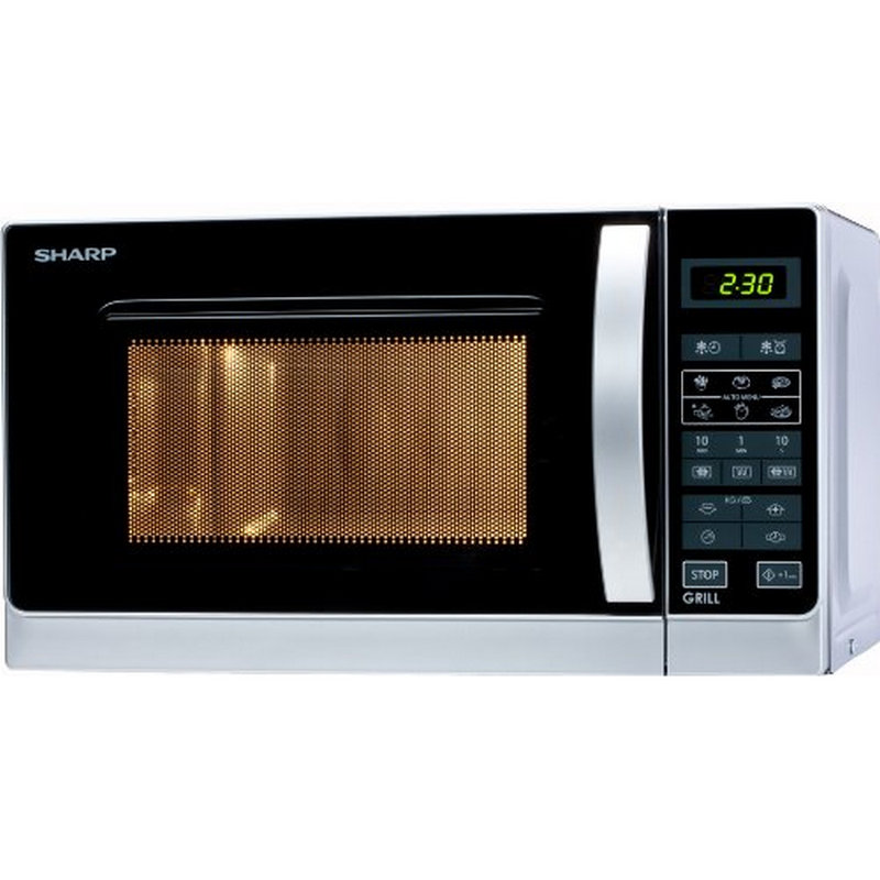 Detalle 2 de Sharp R-642INW: Microondas con Grill 800W (20 L) para dorar y crujir
