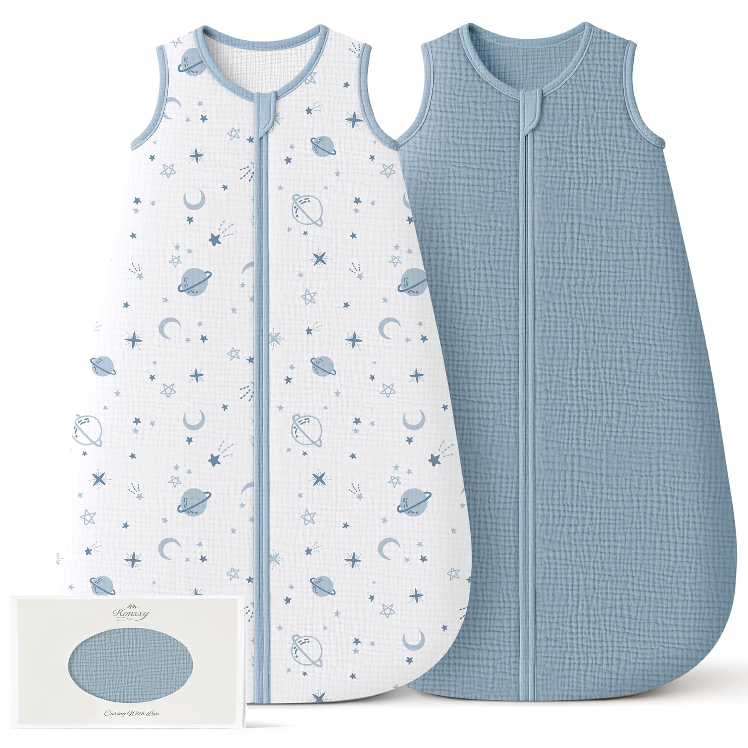 Detalle de Konssy Muslin Baby Sleep Sack 0.8 TOG