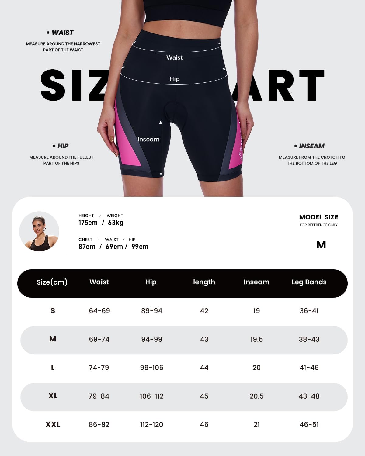 Thumbnail 6 de Sportneer Pantaloncini da Ciclismo da Donna con Imbottitura 4D – Comfort, Traspiranti e Antiscivolo