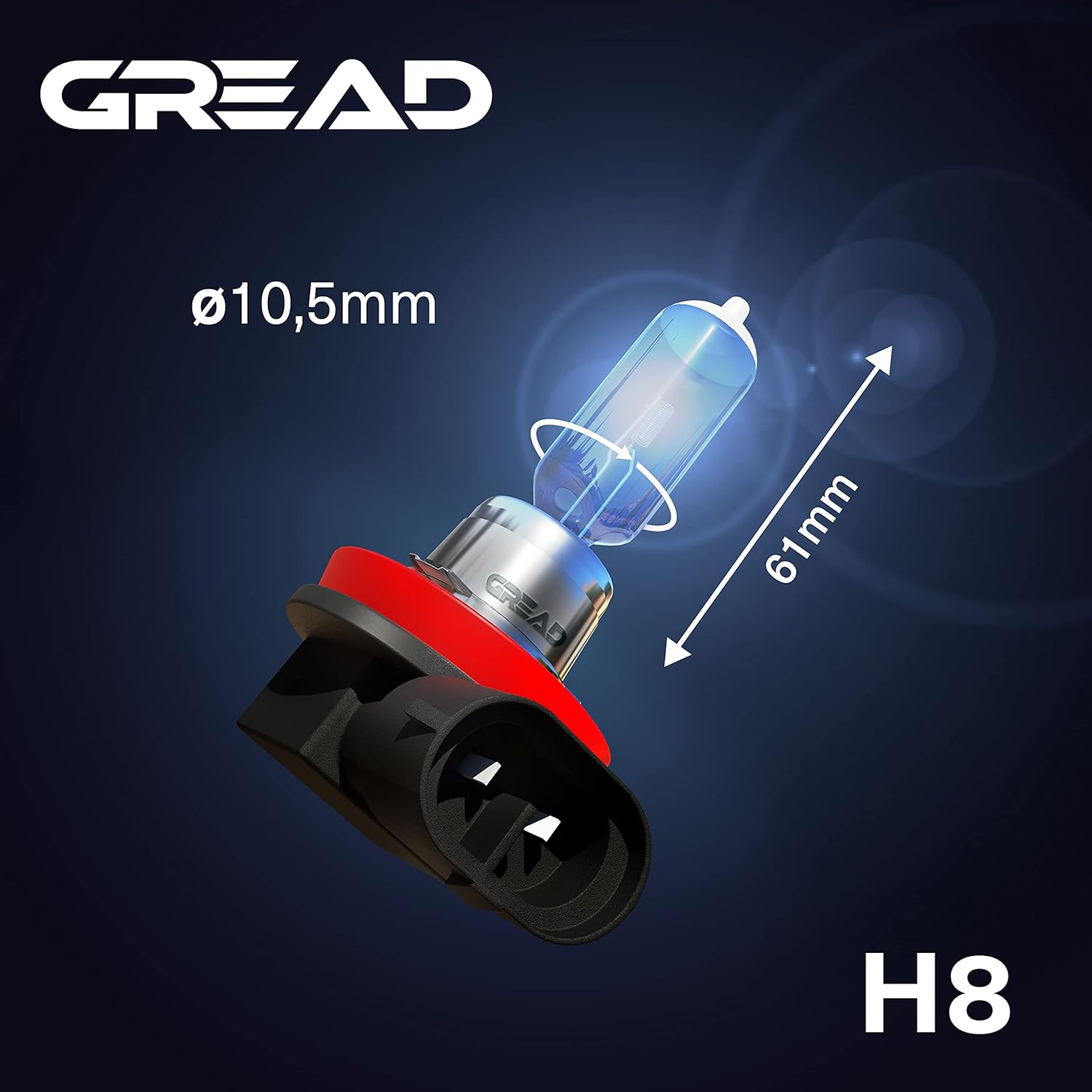 Thumbnail 3 de Gread H8 Lampe Auto 12V 35W Xenon