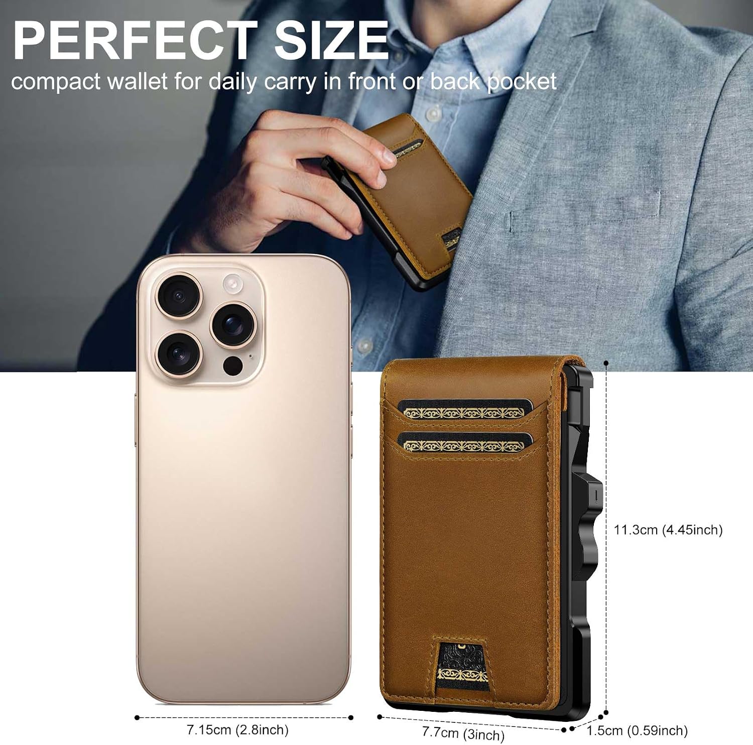 Thumbnail 5 de Genuine Leather RFID Wallet