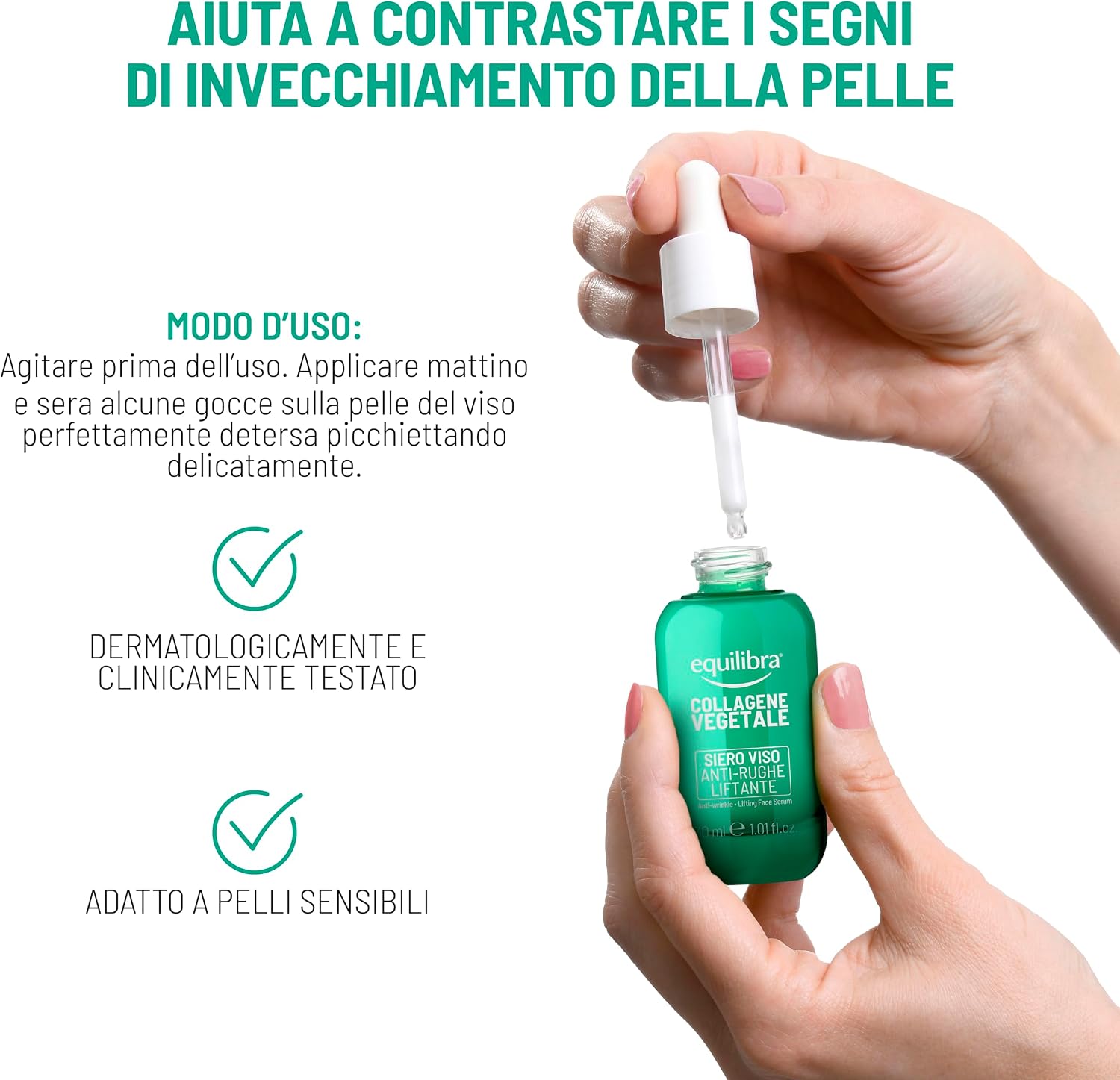 Detalle 1 de Equilibra Collagene Vegetale Siero Viso 15 ml