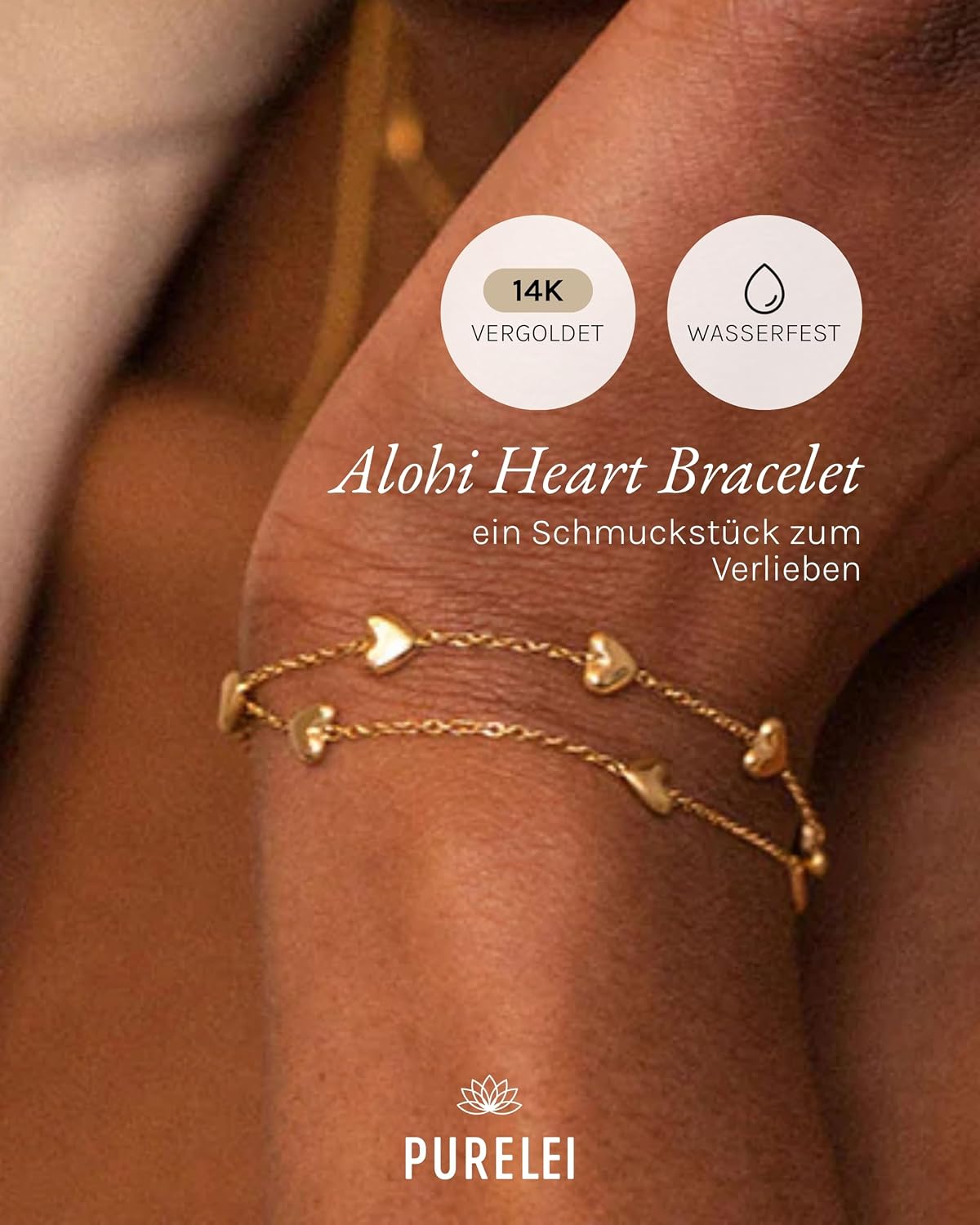 Thumbnail 1 de Purelei Alohi Heart Armband 16–19 cm 💍
