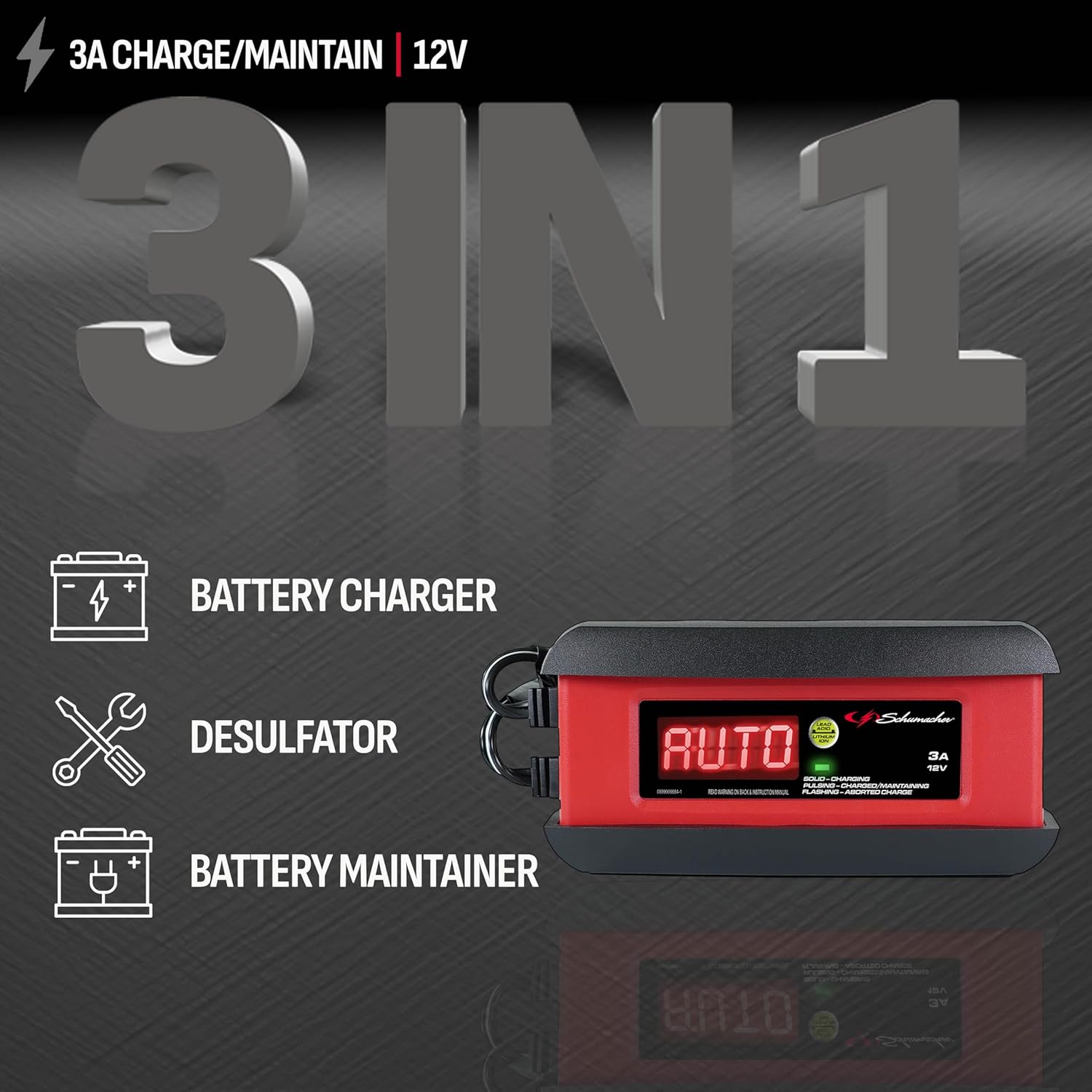Detalle 2 de Schumacher SP1297 3A Battery Charger