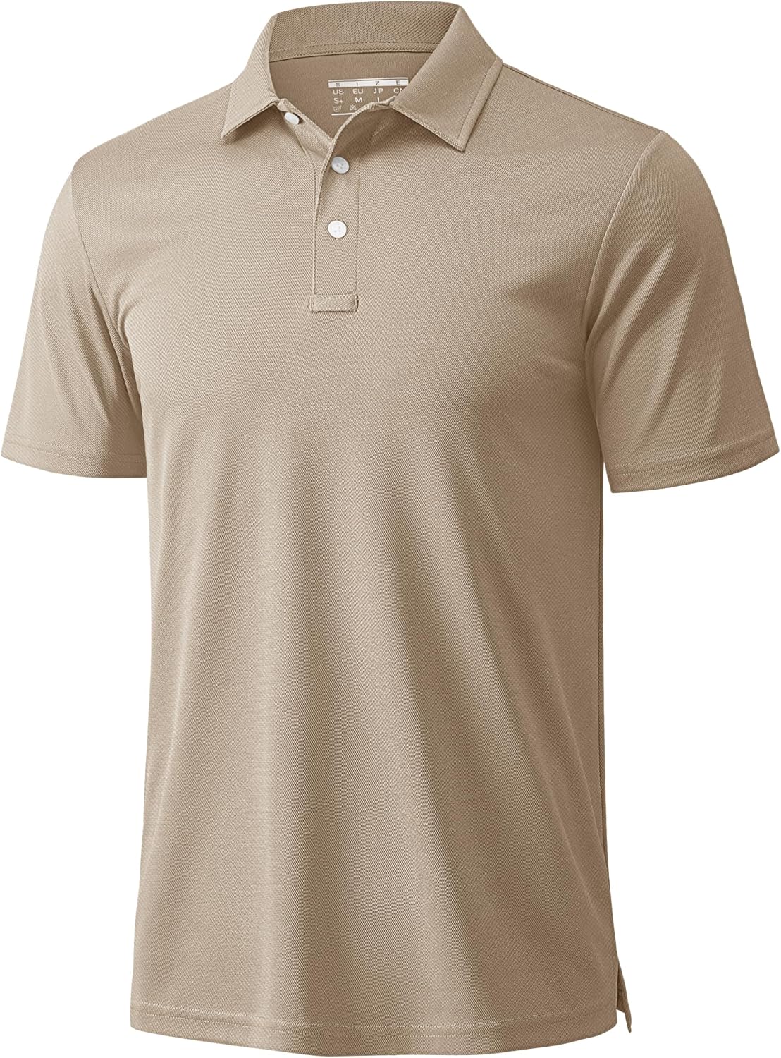 Detalle de MAGCOMSEN Men's Quick-Dry Polo Shirt, Short-Sleeve Pique Jersey