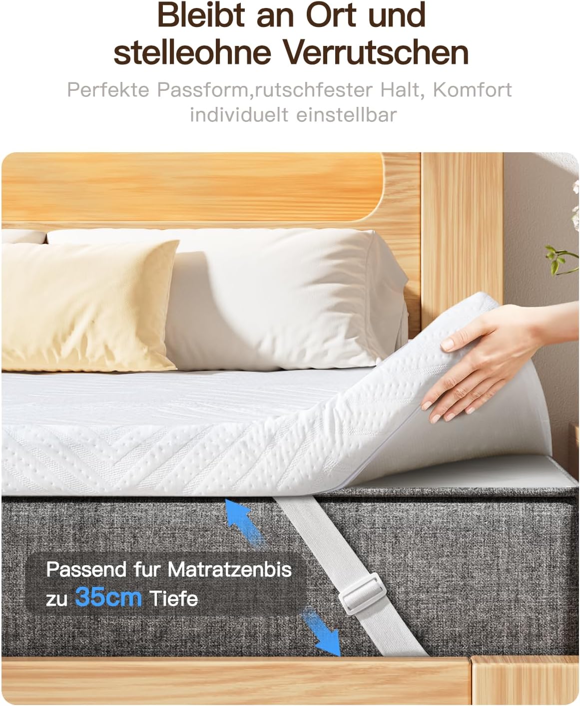 Thumbnail 4 de Nytral Matratzen Topper 180x200 cm H3 & H4 (7,5 cm) aus Gel-Visco und Komfortschaum, waschbar