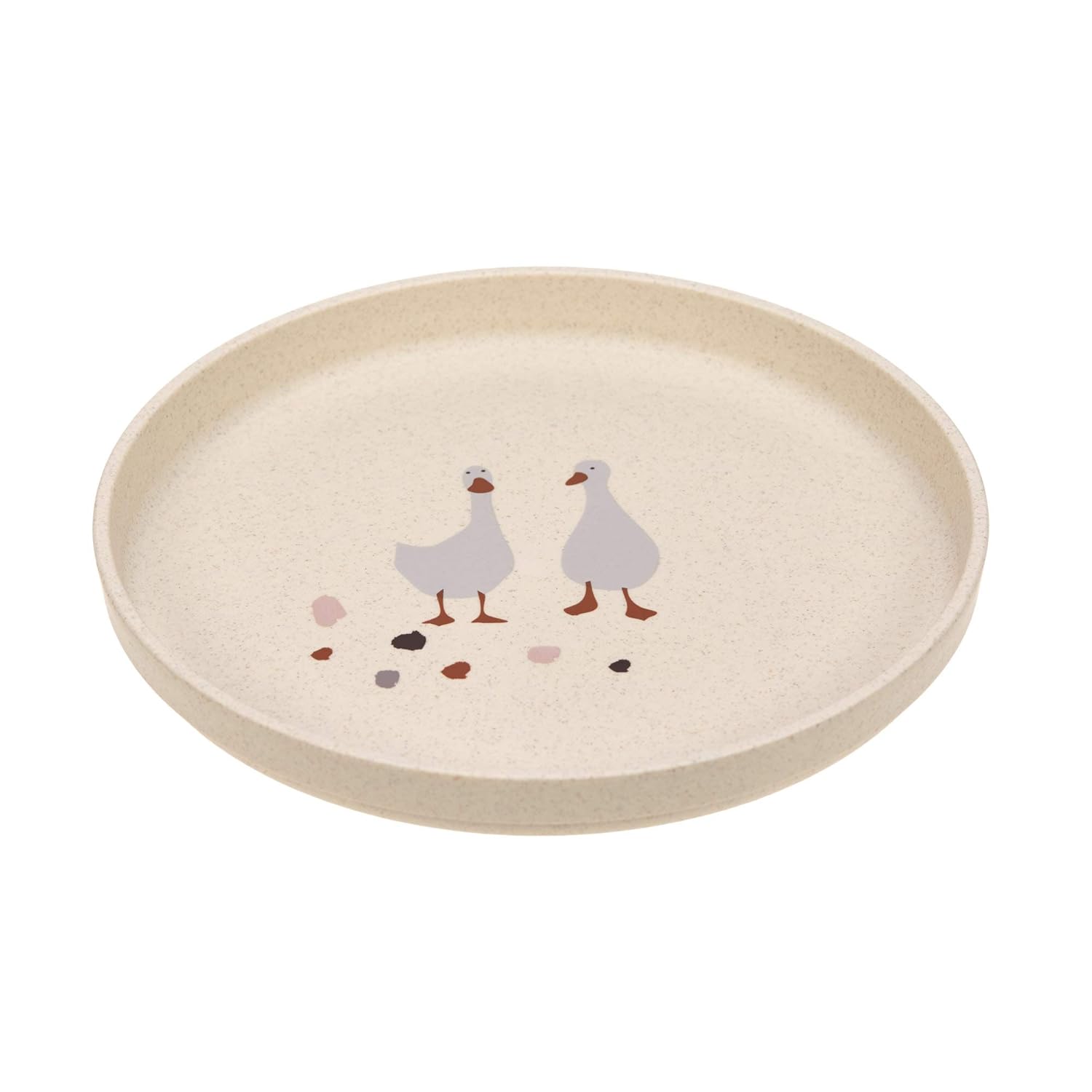 Detalle de LÄSSIG Kindergeschirr Set Tiny Farmer Goose – BPA-frei, spülmaschinen- und mikrowellengeeignet