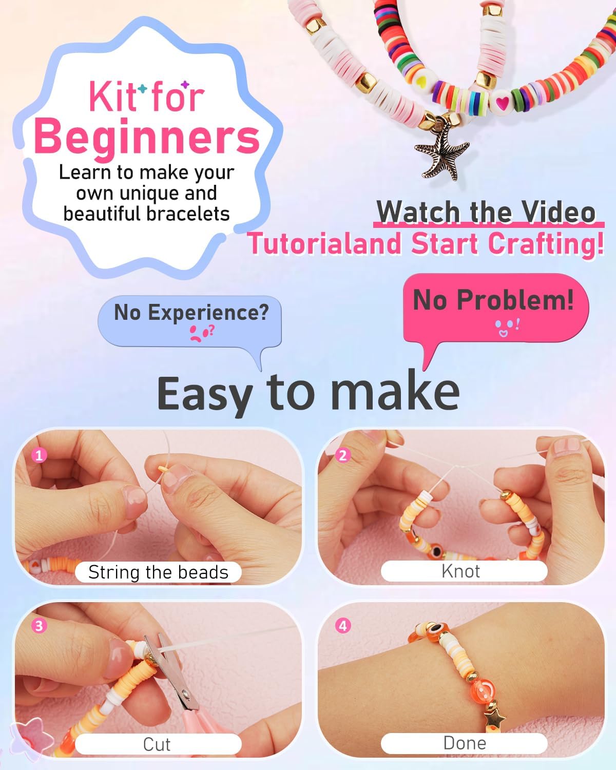 Thumbnail 1 de Mio Angle Bracelet Making Kit for Beginner – 5000Pcs All-in-One Jewelry Craft Set