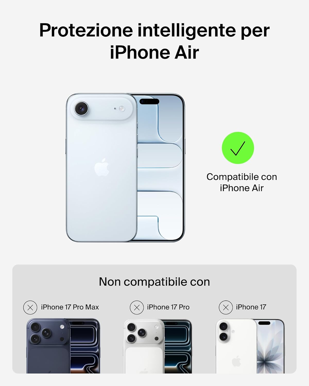 Thumbnail 1 de Belkin SheerForce Protect per iPhone Air