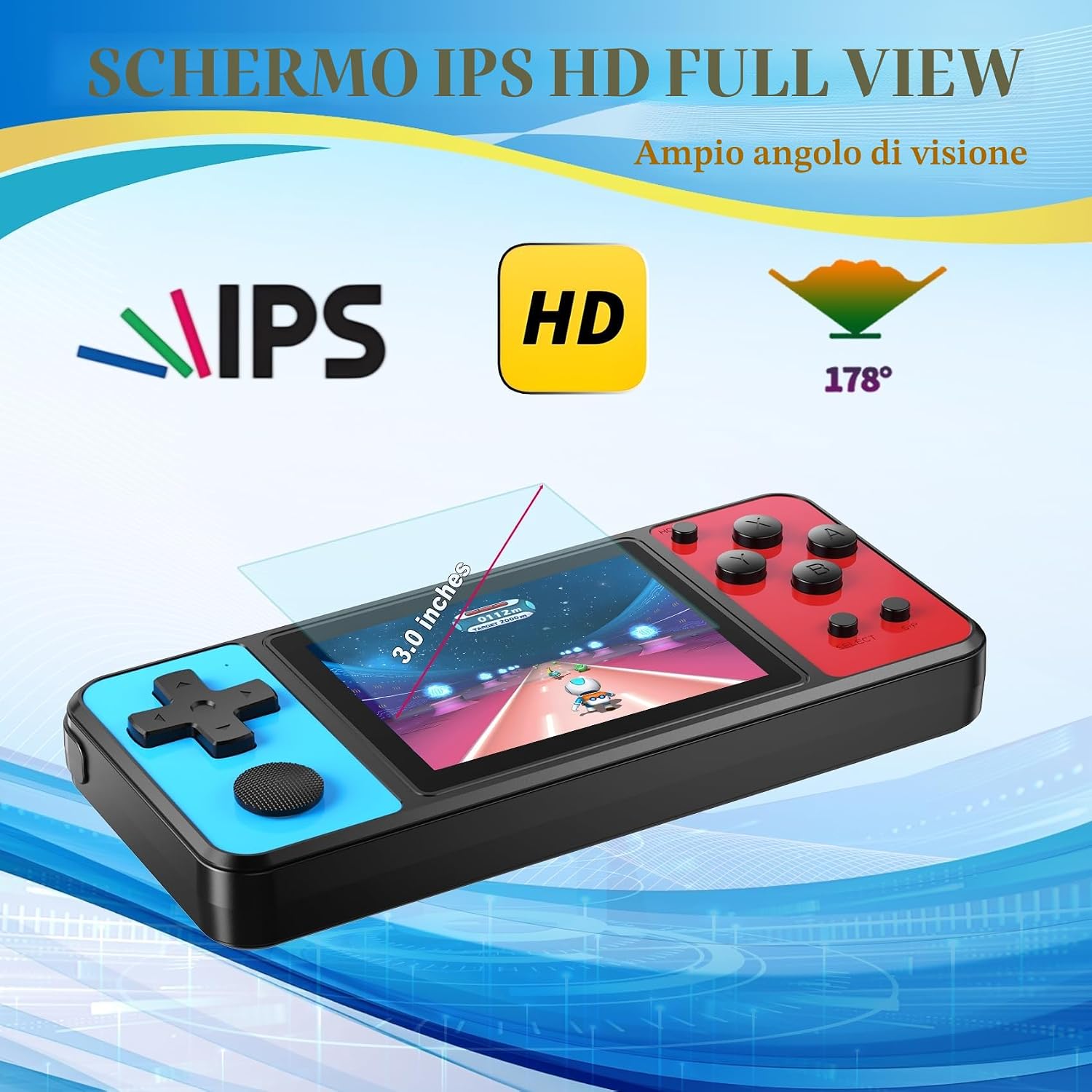 Detalle de ZHISHAN 32 bit con 139 giochi integrati, schermo 3"