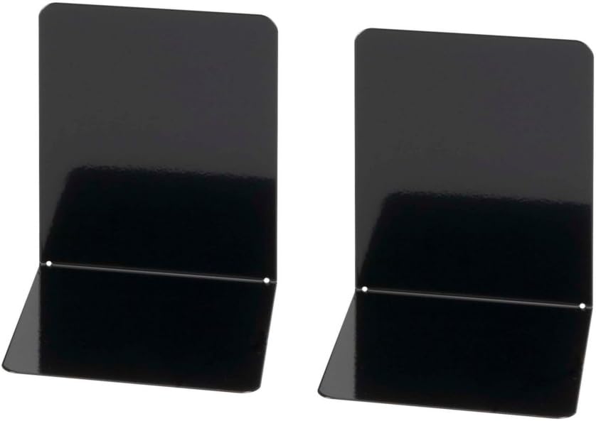 Detalle 2 de Wedo 1021102 Buchstütze aus Metall, breite Ausführung, 14 x 12 x 14 cm, 2 Stück, rot