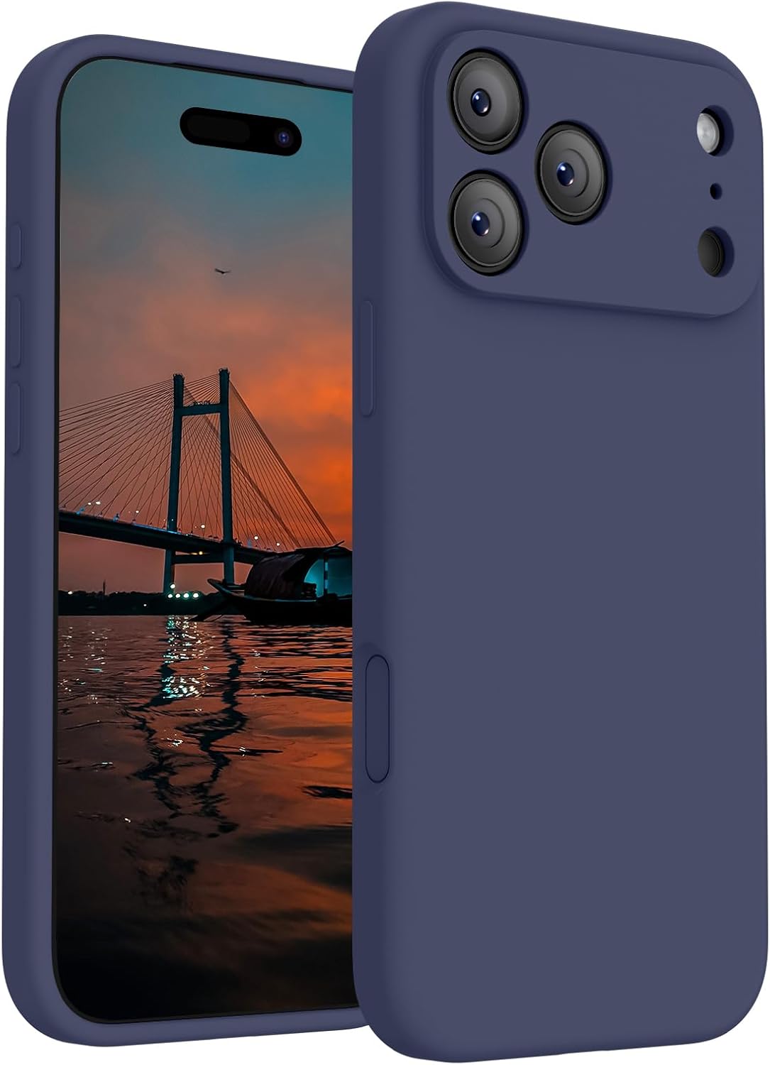 Detalle de FireNova Magnetic for iPhone 17 Pro Case (MagSafe) with Camera Control Button, Navy Blue, 6.3 in