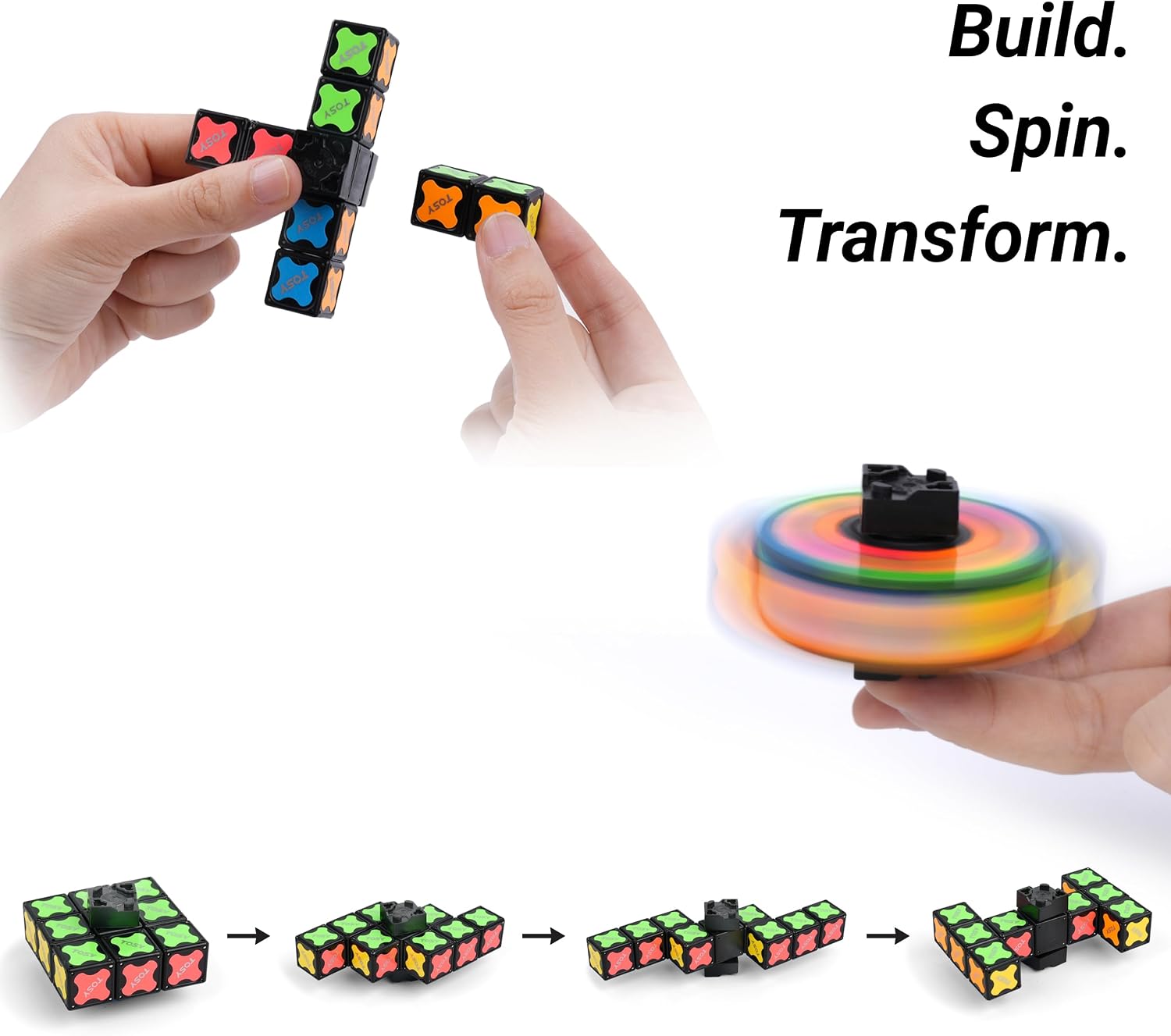 Thumbnail 4 de TOSY Magnet Fidget Spinner Mini 8-block fidget toy