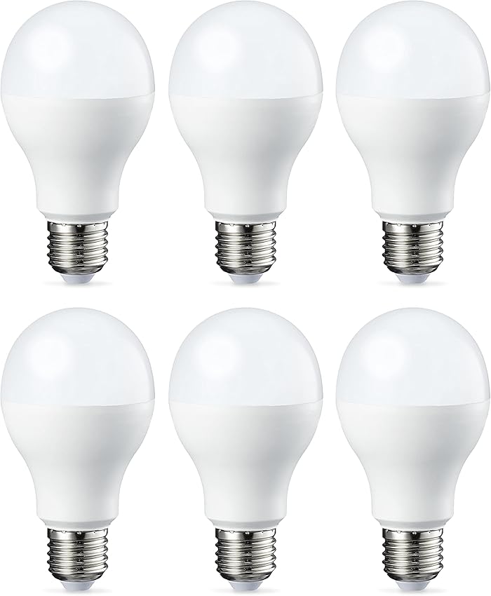 Thumbnail 6 de Amazon Basics Bombilla LED E27 10W, Blanco Frío, Pack de 6