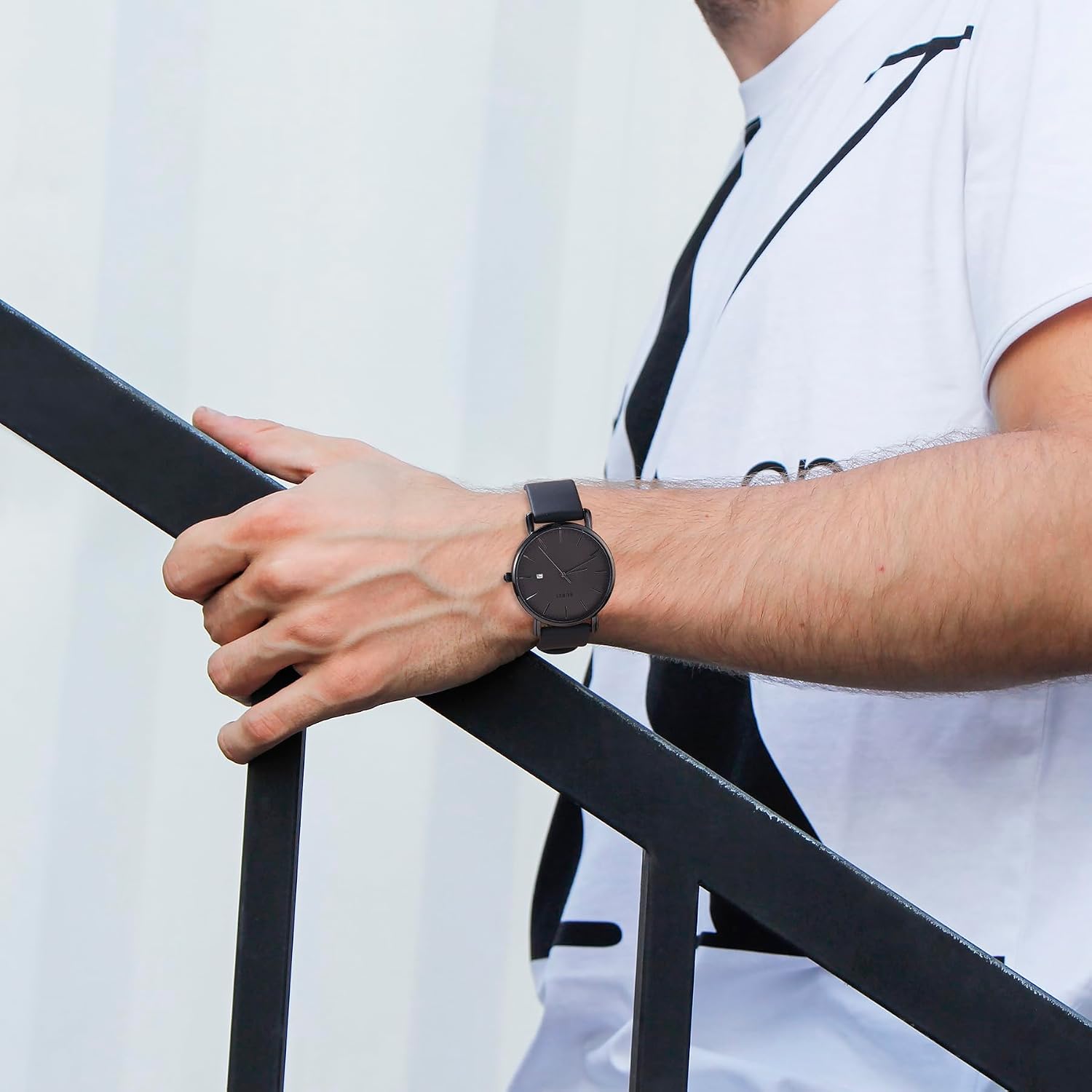 Thumbnail 5 de BUREI Reloj de Hombre Minimalista Ultra Delgado