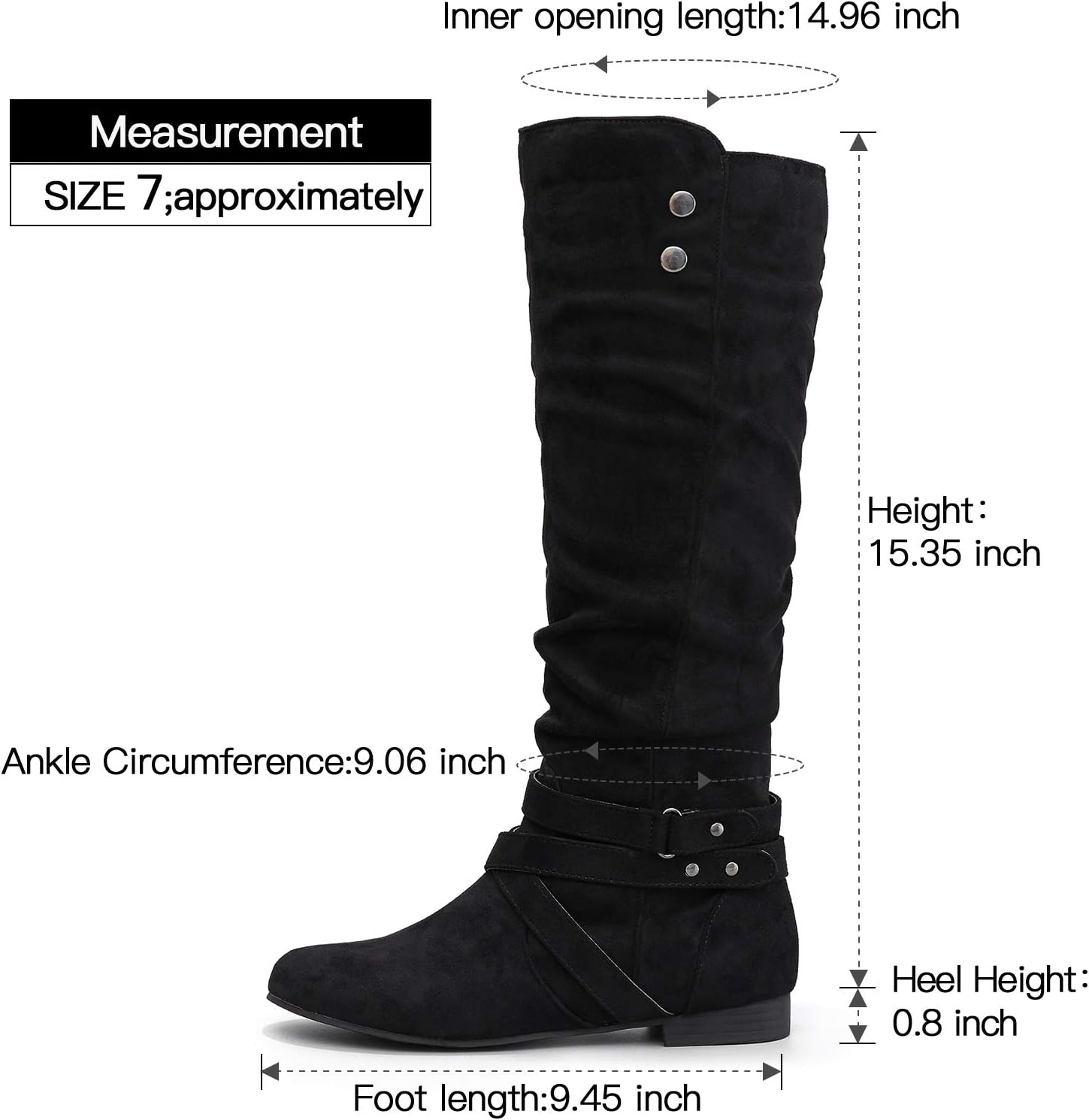 Detalle 1 de mysoft Women's Knee-High Boots, Suede