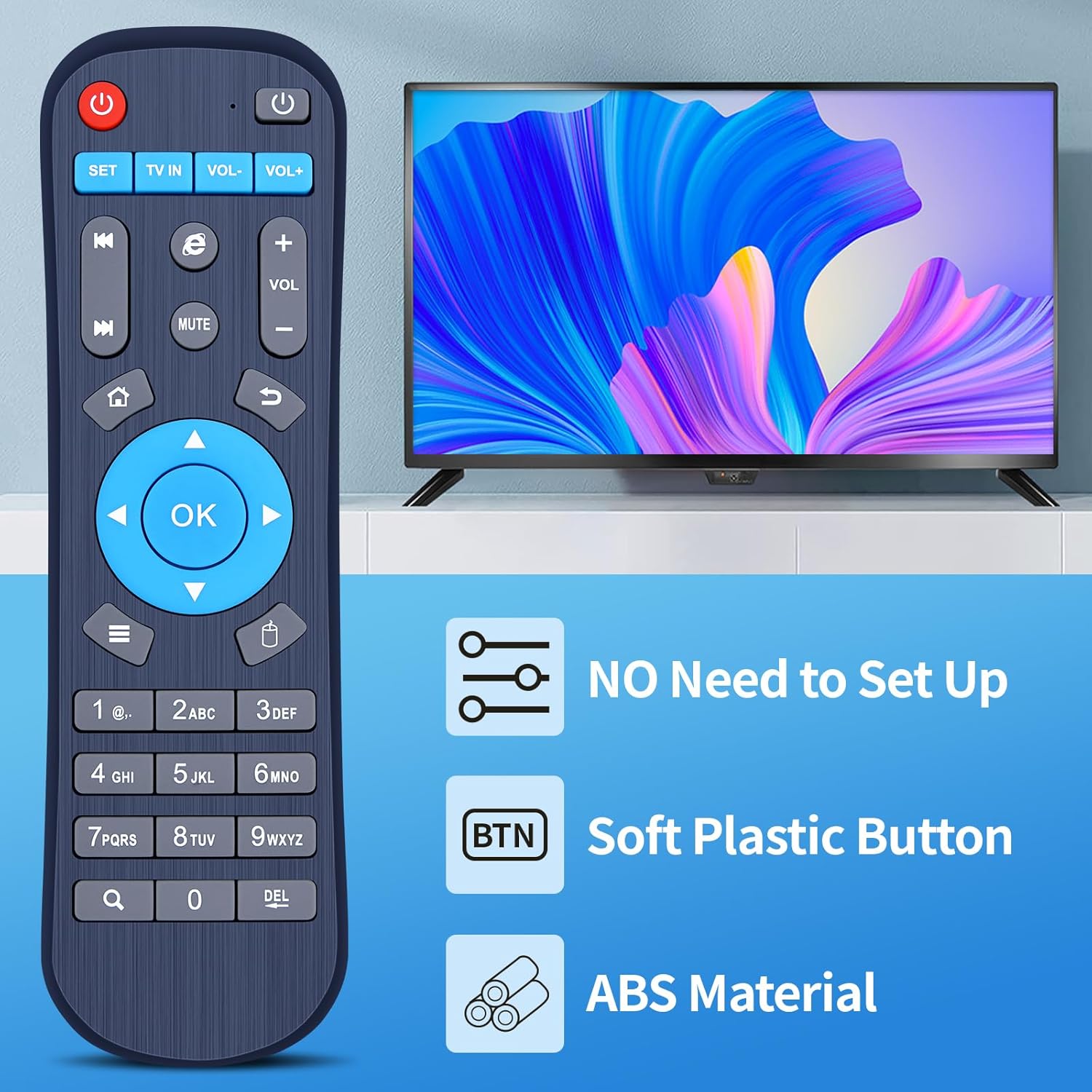 Thumbnail 1 de TCNOUMT replacement remote control for M8S+ and other Android TV boxes