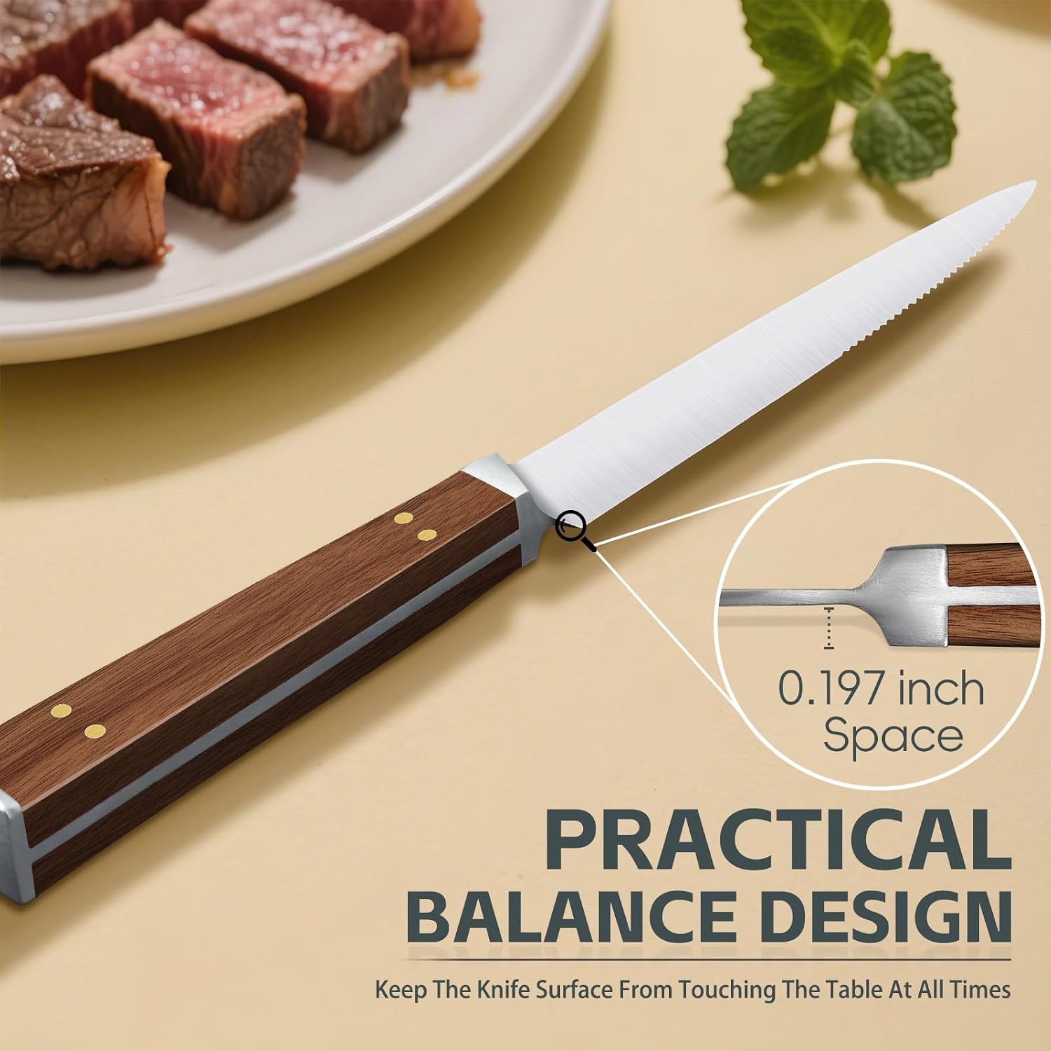 Detalle 2 de Purple Dragon Steak Knife Set of 6