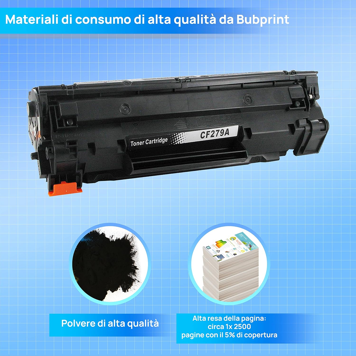 Thumbnail 2 de Bubprint XXL Cartuccia Toner compatibile HP CF279A Nero per LaserJet Pro M12/M26 – 2.500 pagine