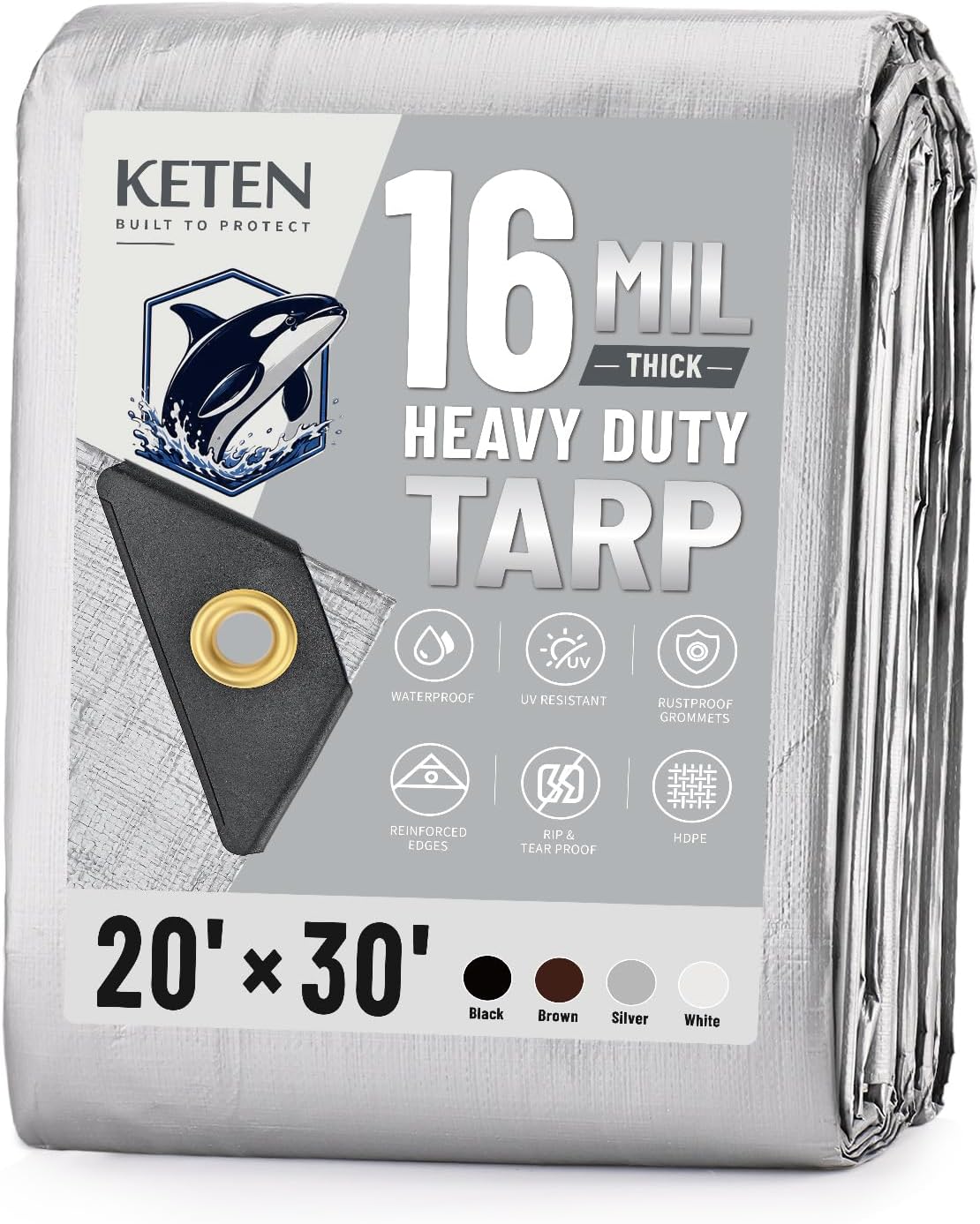 Detalle de Keten Heavy Duty Tarp 20x30 ft