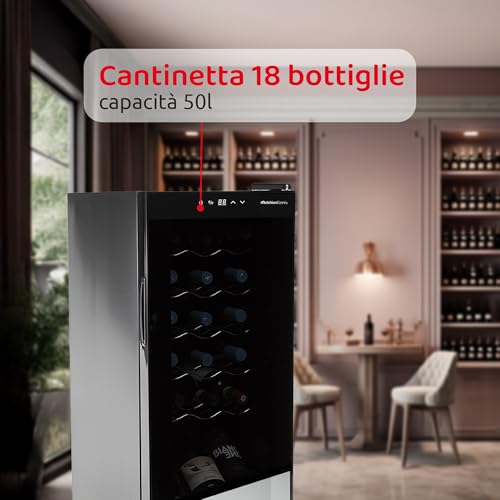 Thumbnail 2 de Melchioni Cantina Vino 18 Bottiglie Vermentino Nero: cantinetta per conservare il tuo vino con stile
