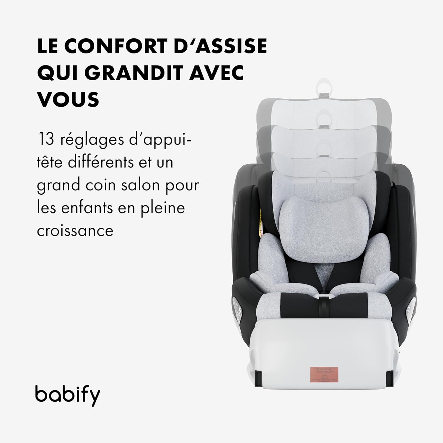 Thumbnail 3 de Babify Onboard Siège Auto trio Aisance: 0 à 36 kg, Groupe 0/1/2/3, Pivotant 360, Isofix