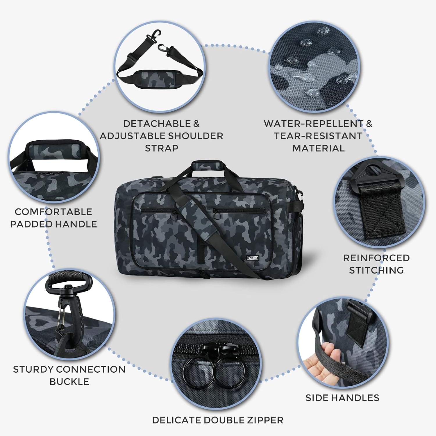 Thumbnail 5 de Fmeida 65L Foldable Travel Duffle Bag