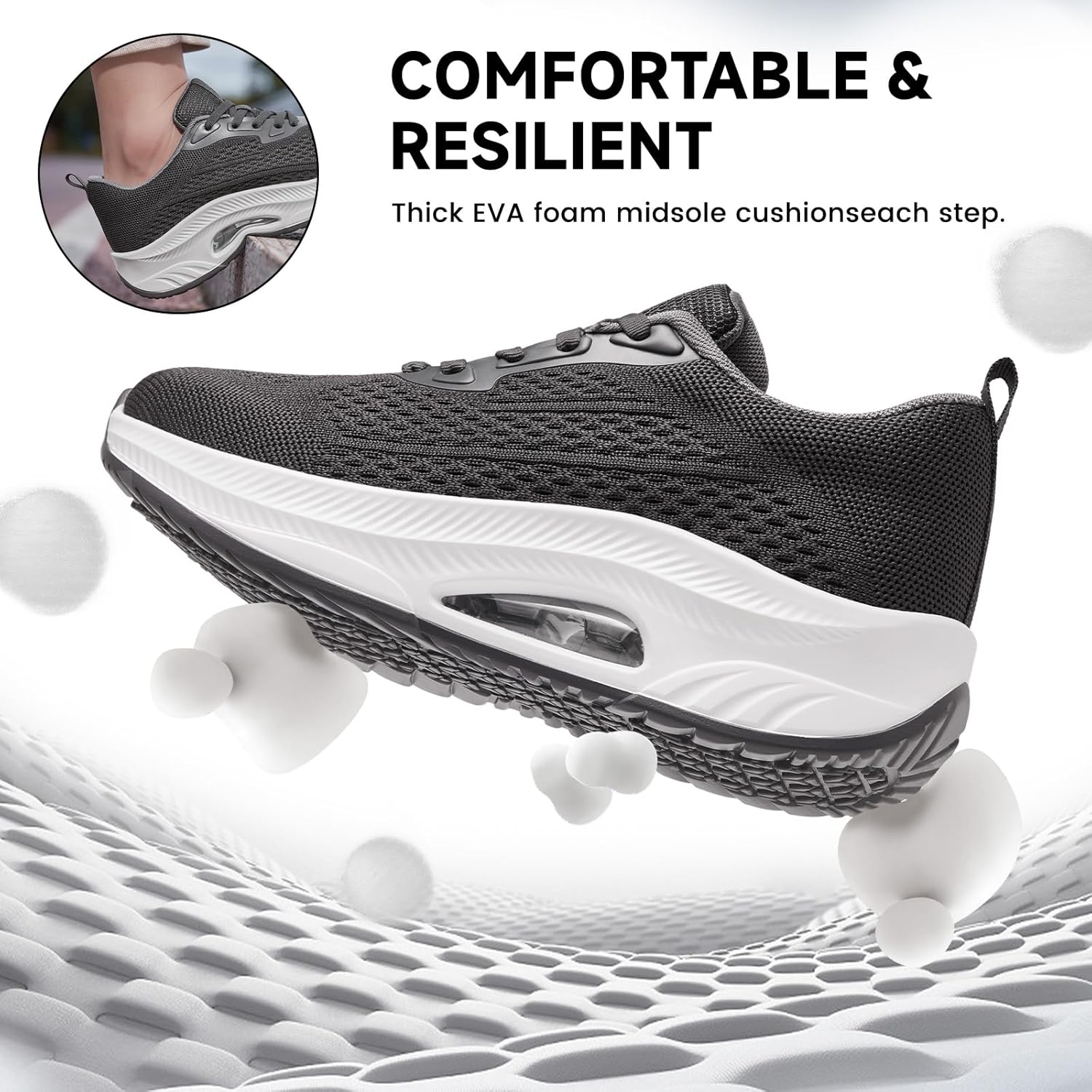 Thumbnail 2 de Zcbstl Women’s Trainers with Arch Support and Air Cushion Memory Foam