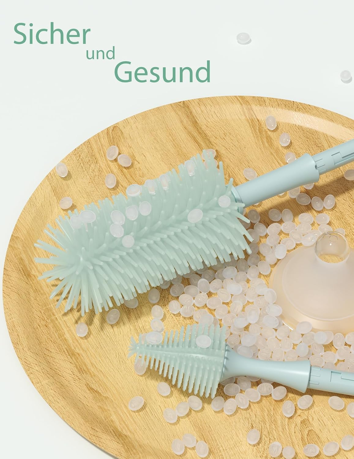 Thumbnail 3 de Momcozy Baby Flaschenbürste Set mit Druck-Schaumtechnologie – 360° Reinigung, BPA-frei