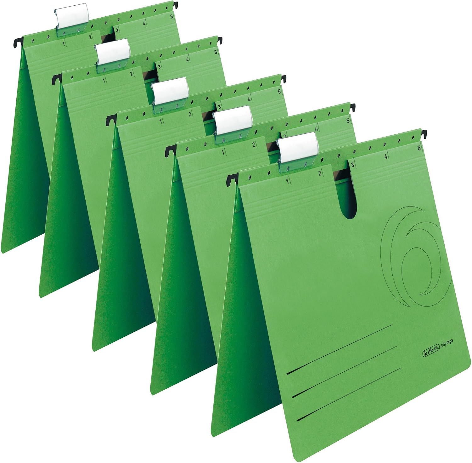 Thumbnail 6 de herlitz 5874755 hängmappar i kartong, A4, flerfärgade, 5-pack