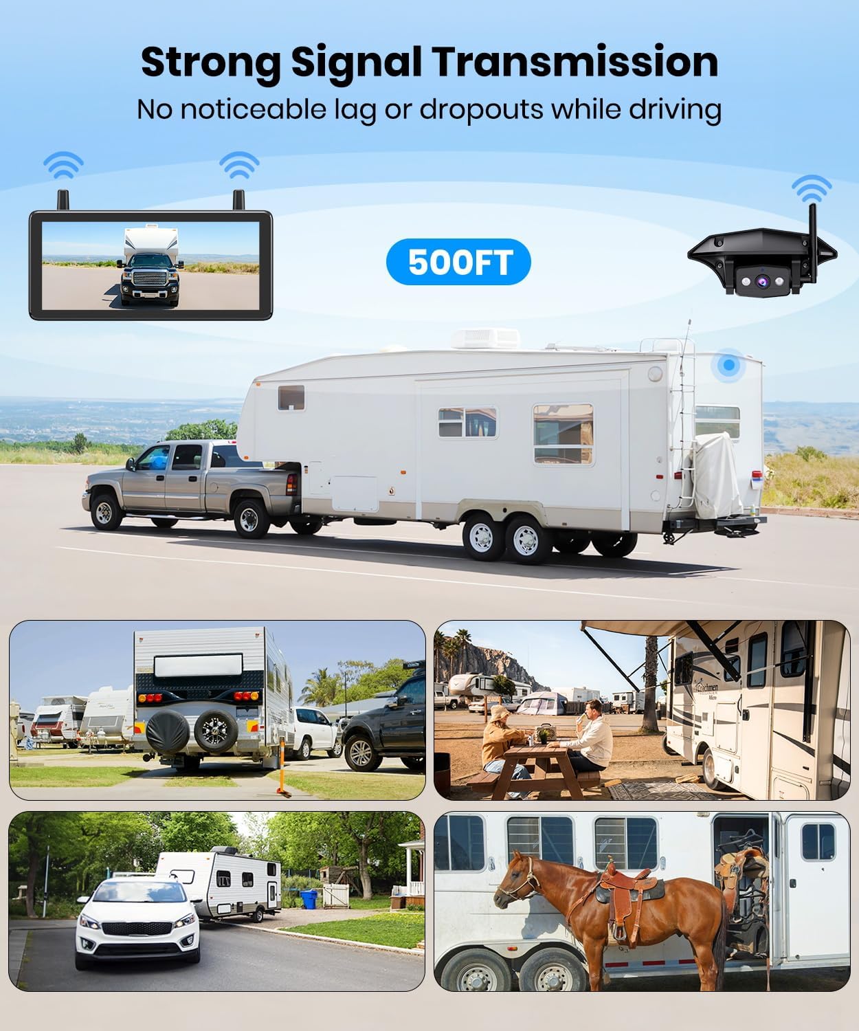 Thumbnail 4 de AUTO-VOX RV Backup Camera 7.2" DVR