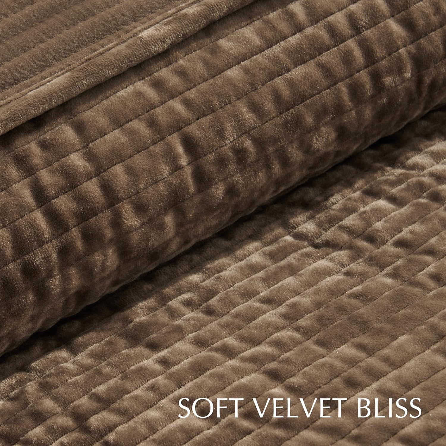 Thumbnail 4 de EVERGRACE Velvet Quilt Set 2pc King