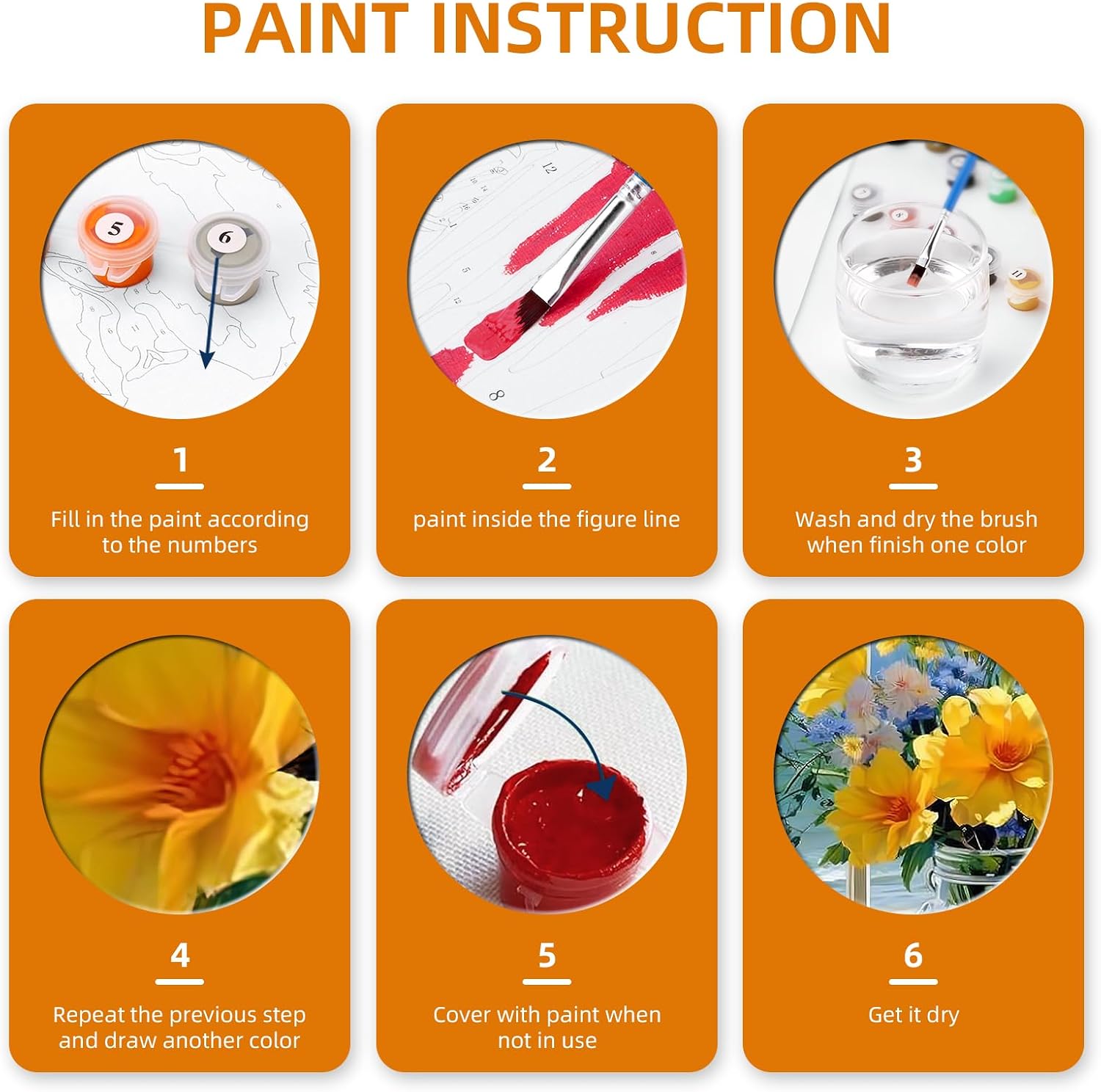 Detalle 2 de Clynt Paint by Numbers Kit 16x20in canvas
