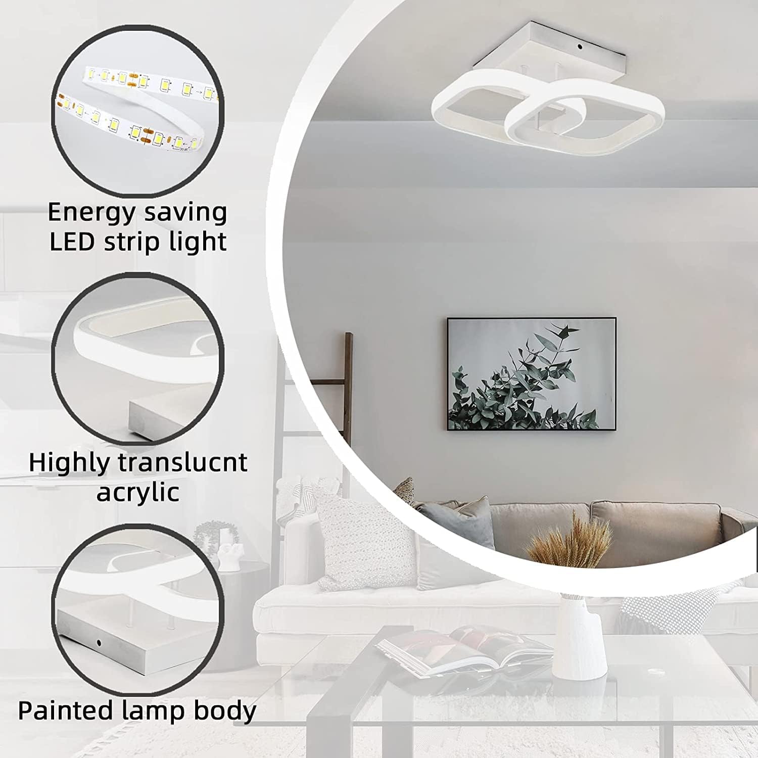 Thumbnail 6 de EIDISUNY LED Ceiling Light 22W