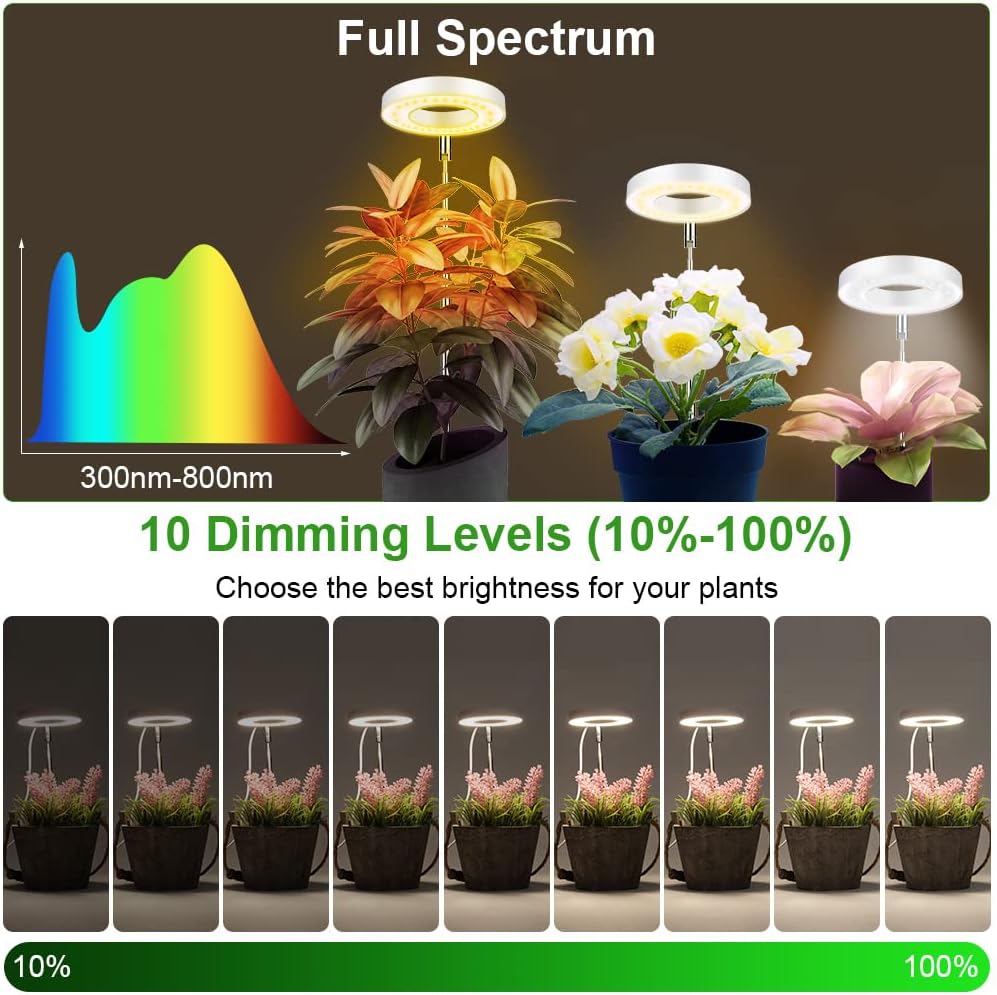 Detalle de Ainiv Grow Light 48 LEDs 9-level dimmer